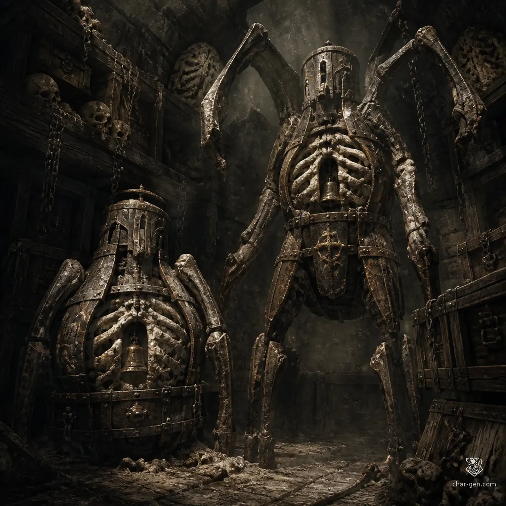 Still Bell Wardens - AI-generated fantasy Monster