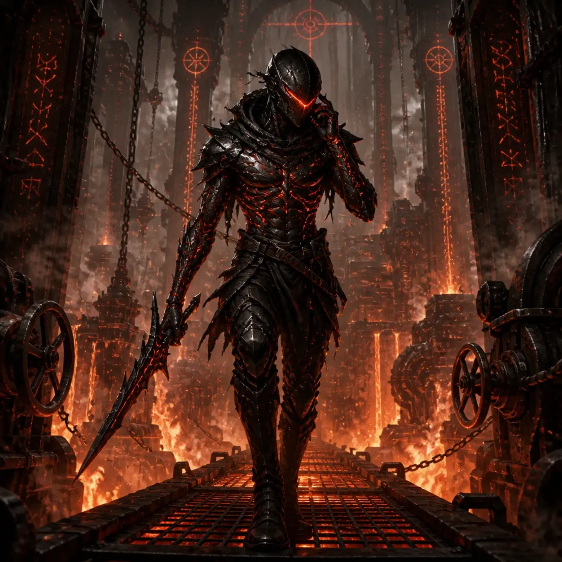 Obsidian Tribunal Saboteur - AI-generated fantasy Monster