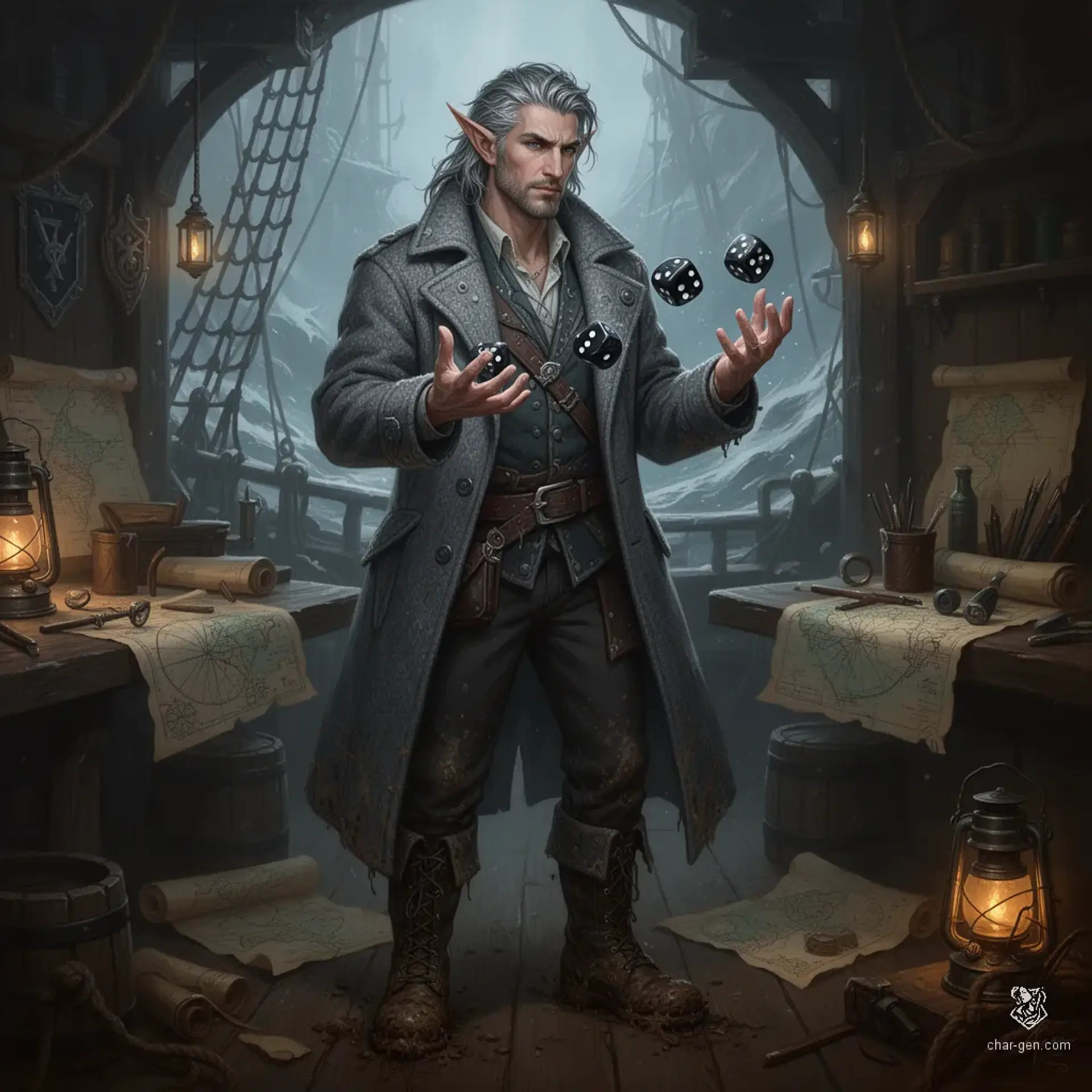 Corvinus Thallan - AI-generated fantasy NPC