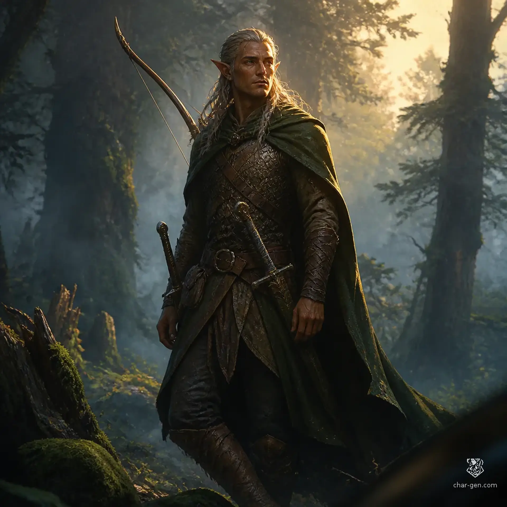 Aldrin Thane - AI-generated fantasy Character