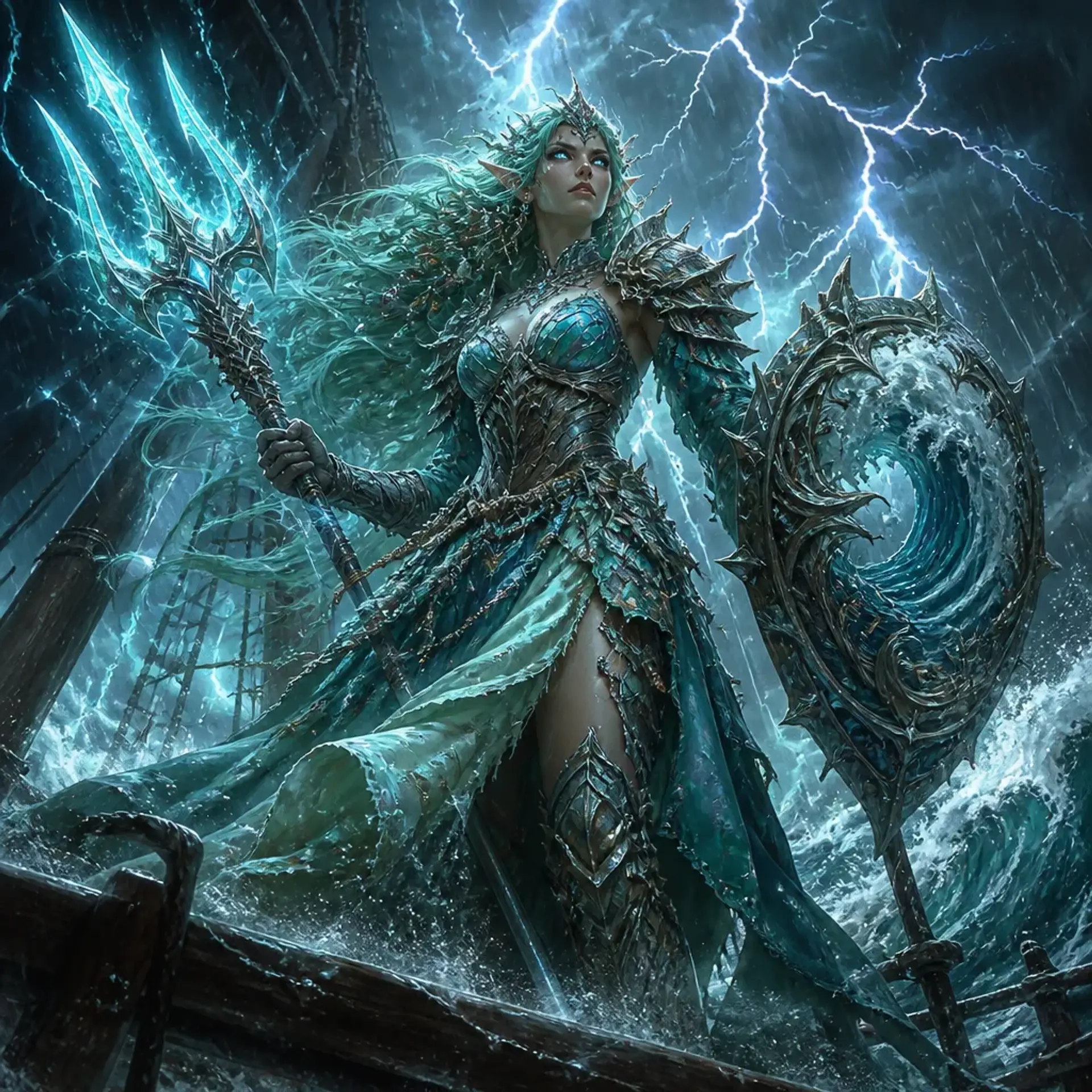 Elowen Stormsinger - AI-generated fantasy Character