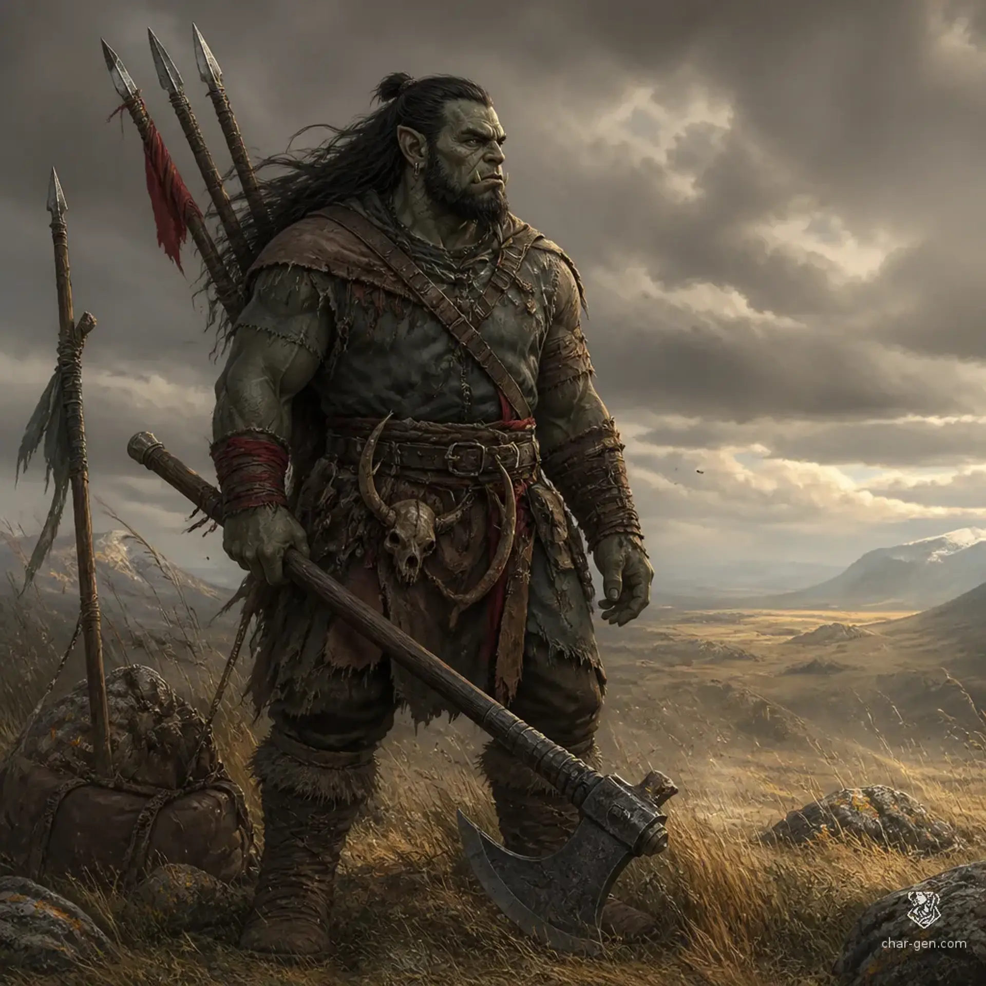 Khurdan Pell - AI-generated fantasy Character