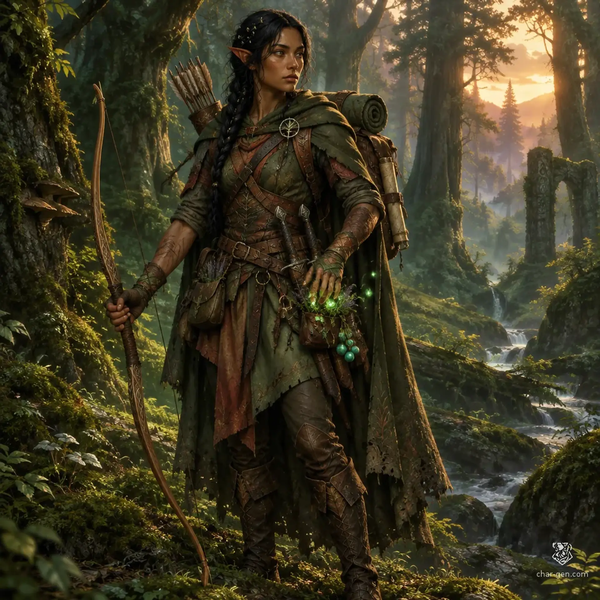 Miyora Aonagi - AI-generated fantasy Character
