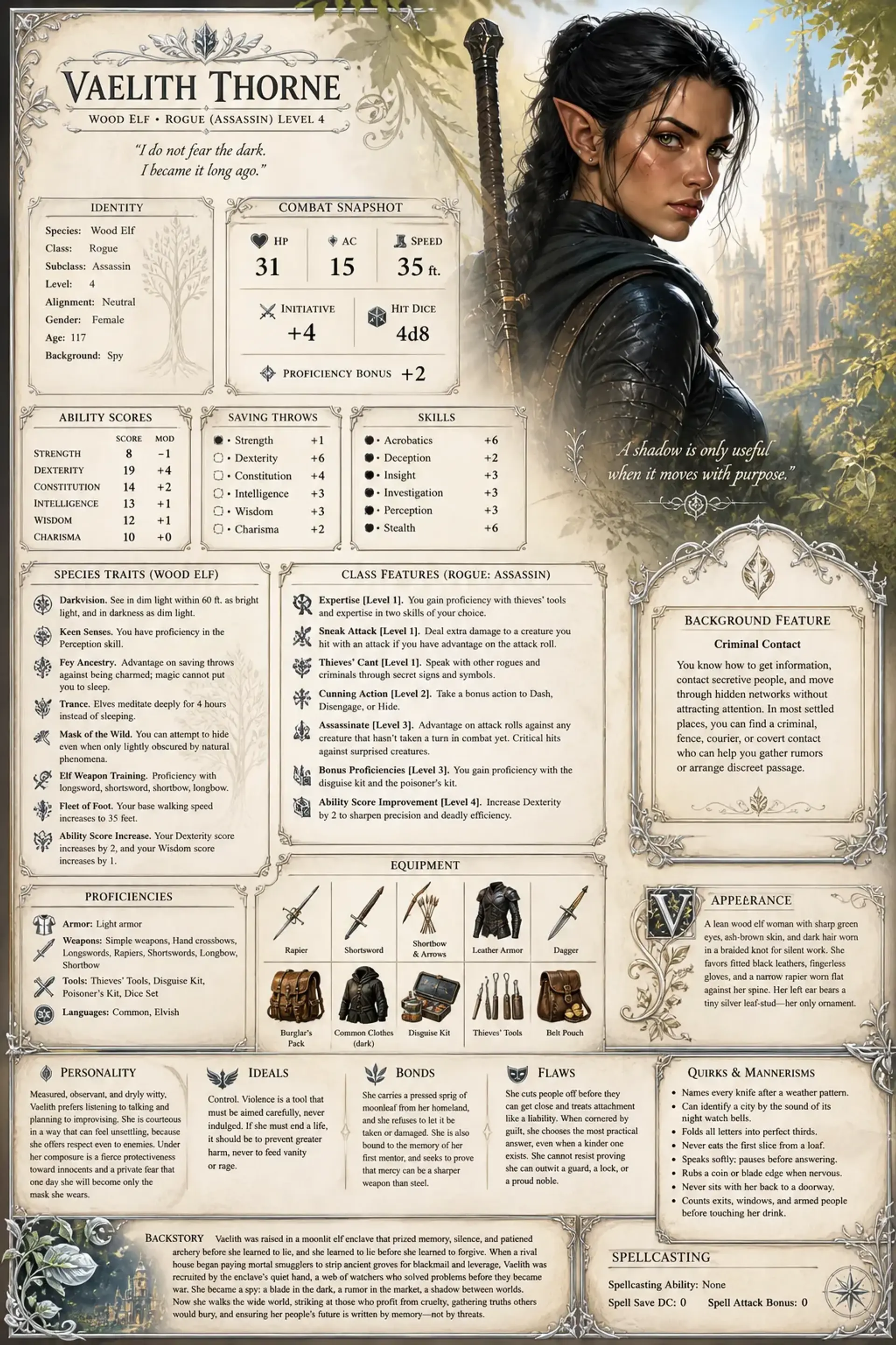 Character Sheet
