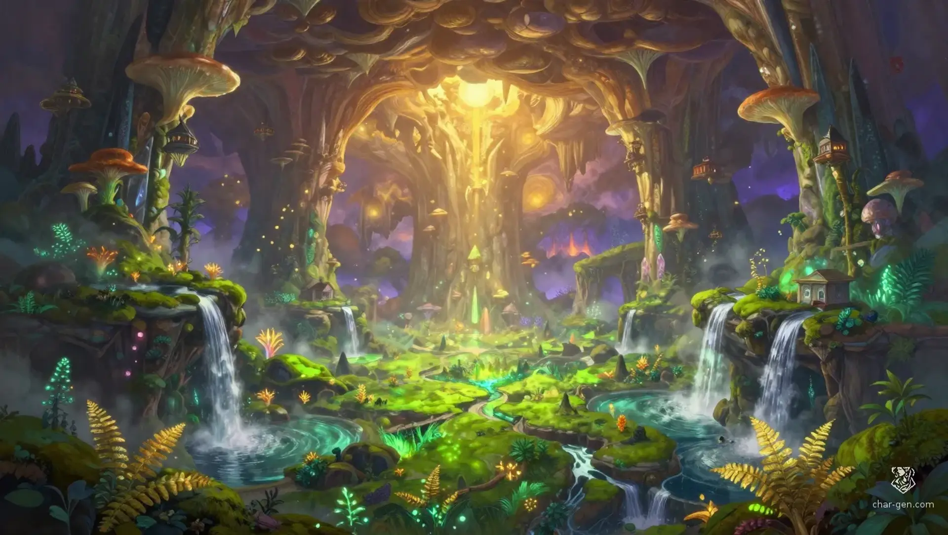 The Deep Solarium - AI-generated fantasy Region