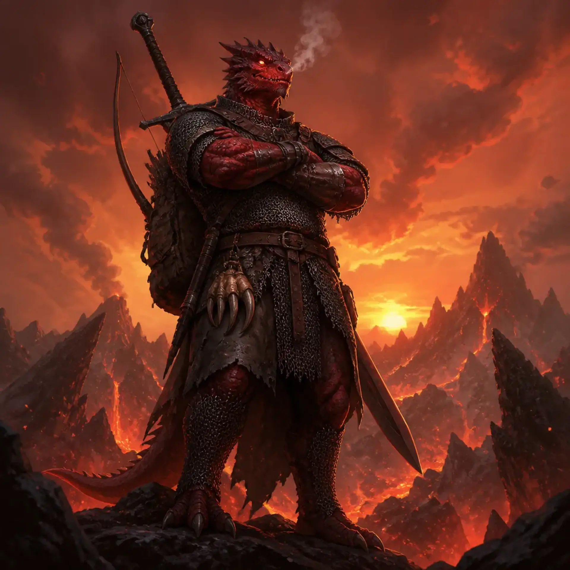 Ignis Varvaxos - AI-generated fantasy Character