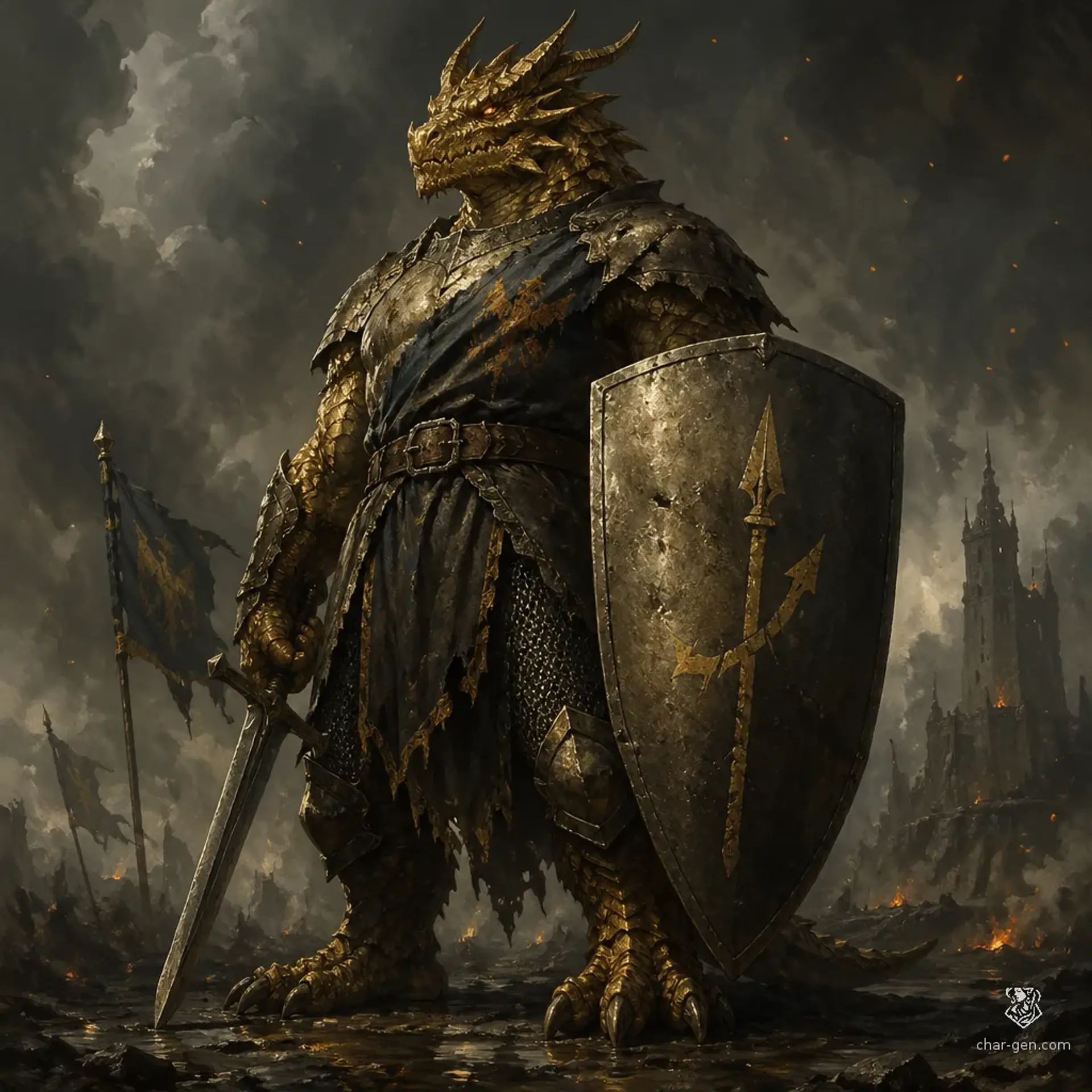 Balasar 'The Pillar' Karaxis - AI-generated fantasy Character