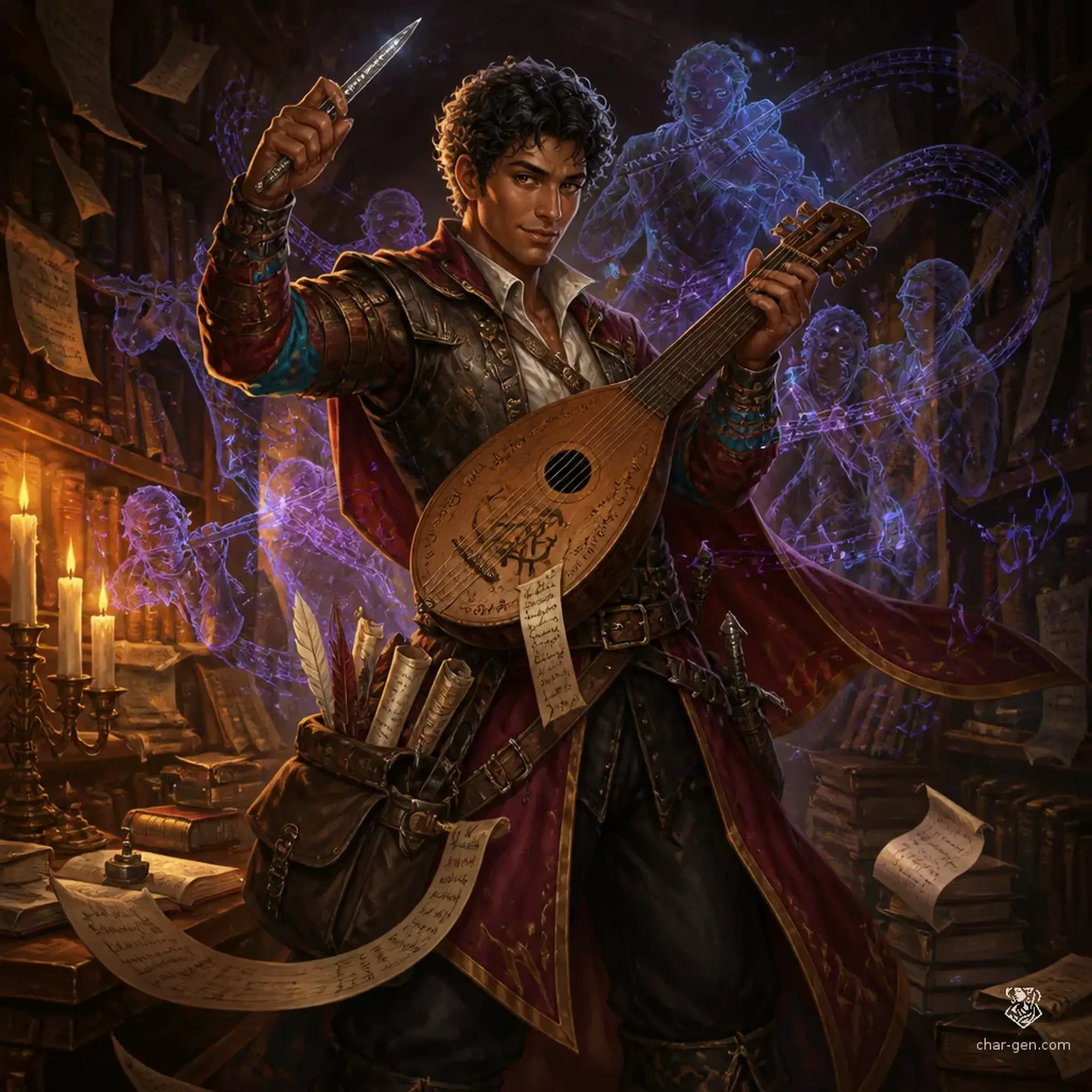 Elyas - AI-generated fantasy Character