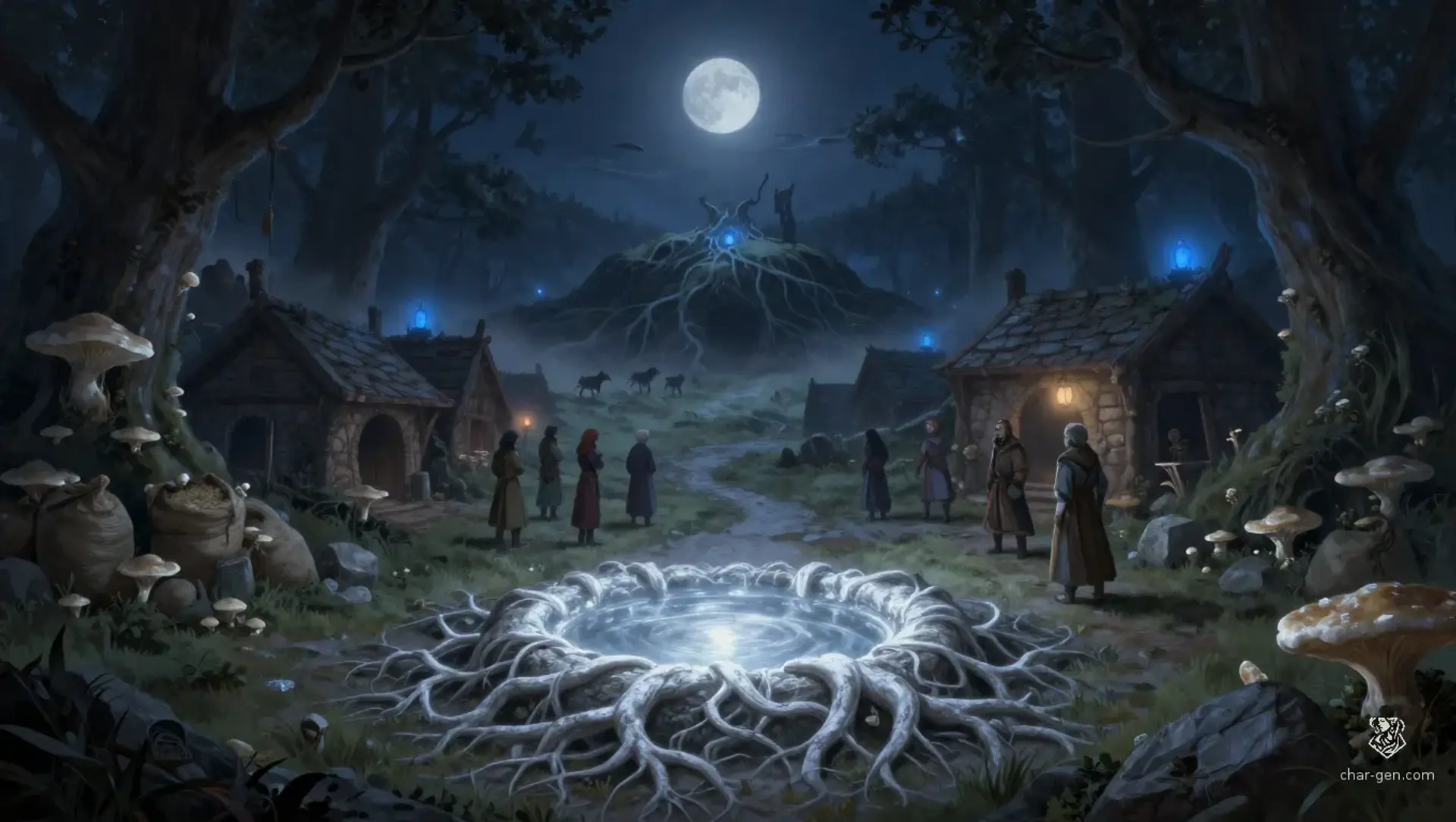 The Darkening of the Moonwell