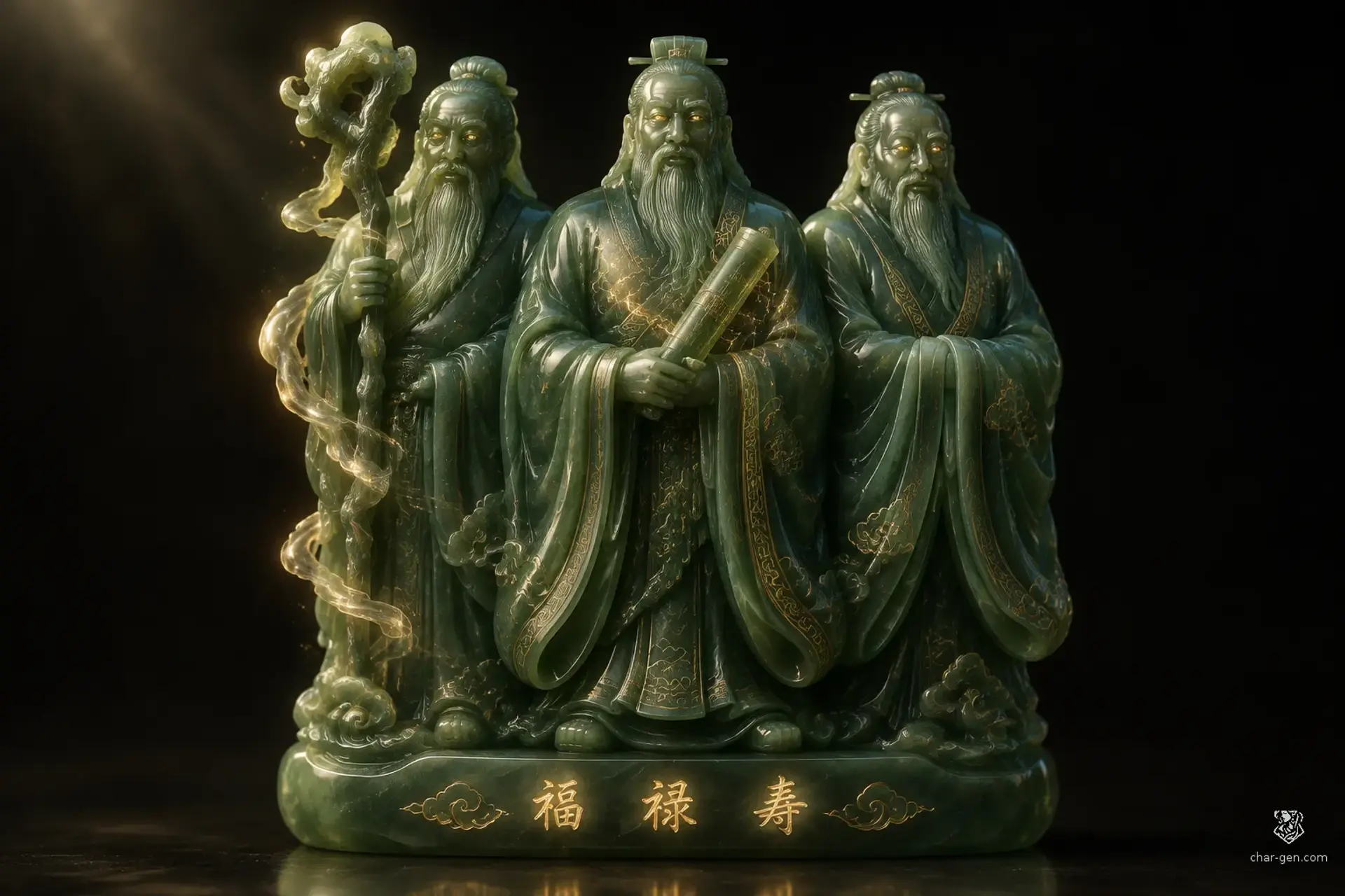 The Three Sages of Jade