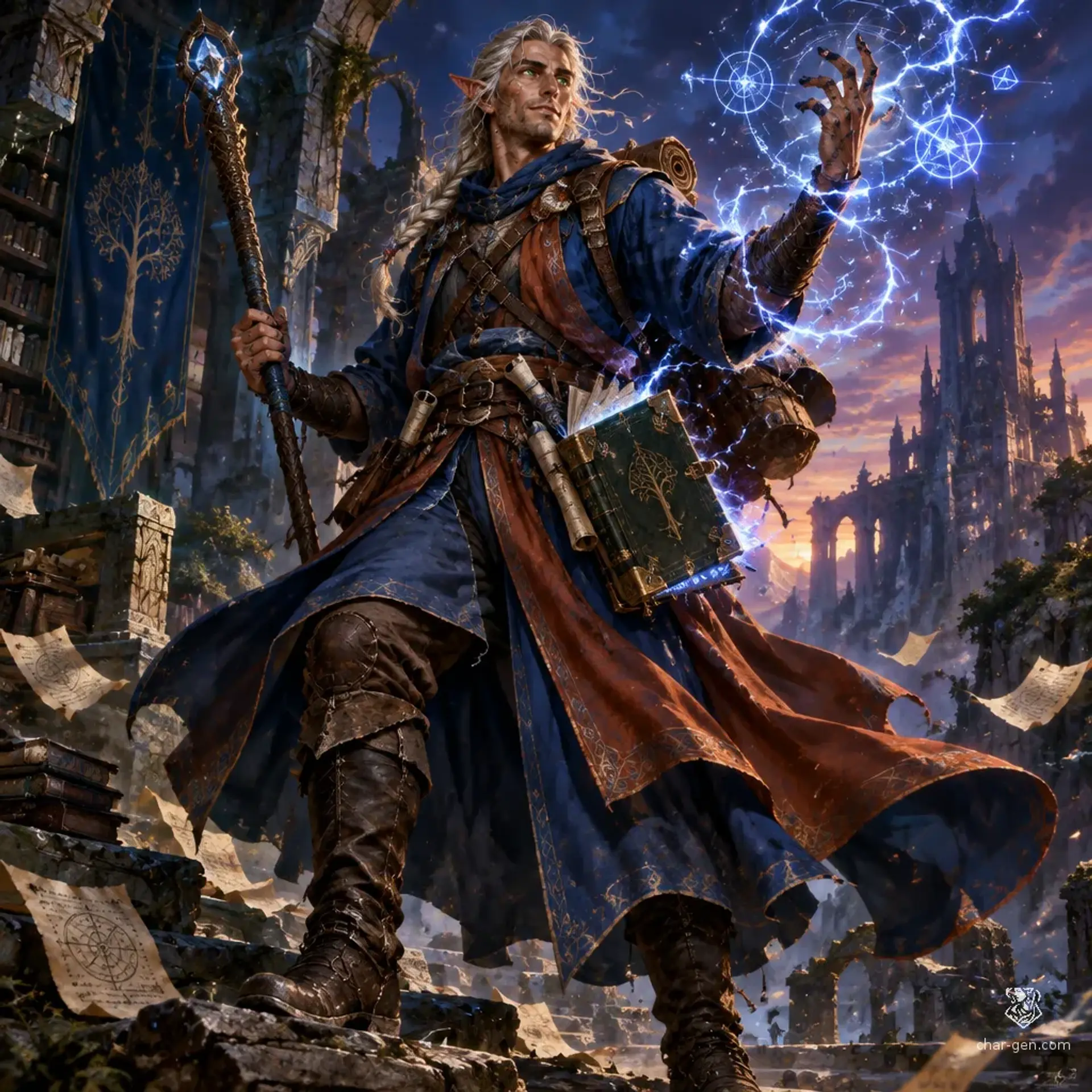 Le Grand Aldor - AI-generated fantasy Character