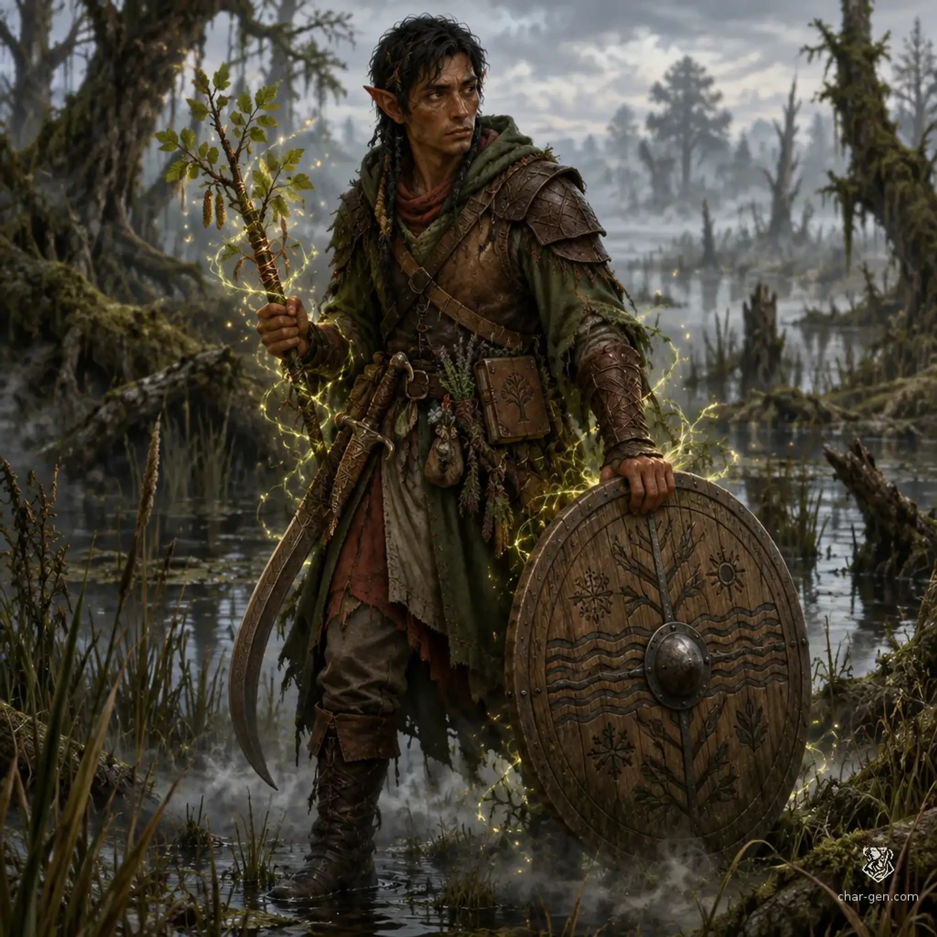Lufir Embersong - AI-generated fantasy Character