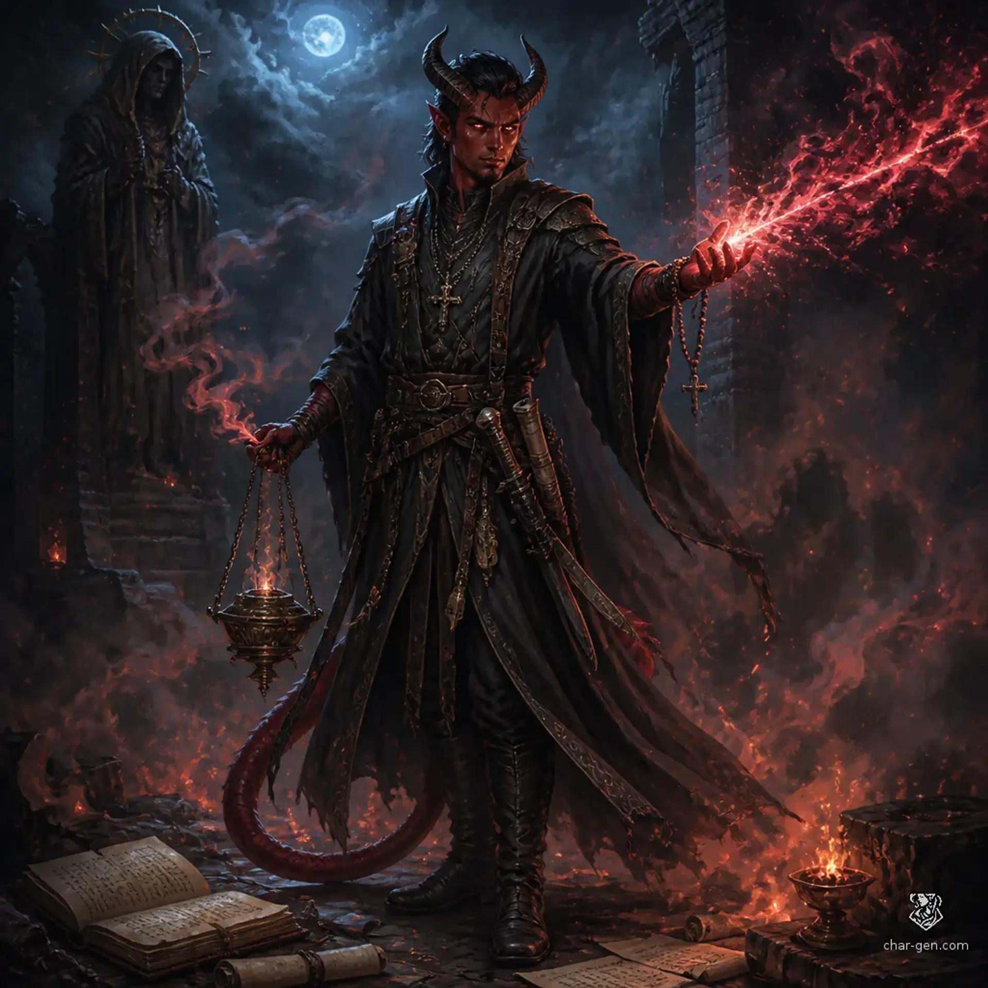 Zalrir Krarom - AI-generated fantasy Character