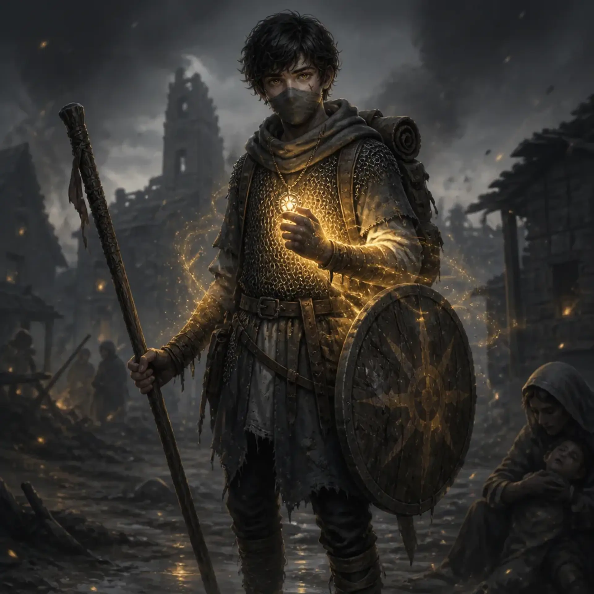 Tavaro Okeon - AI-generated fantasy Character