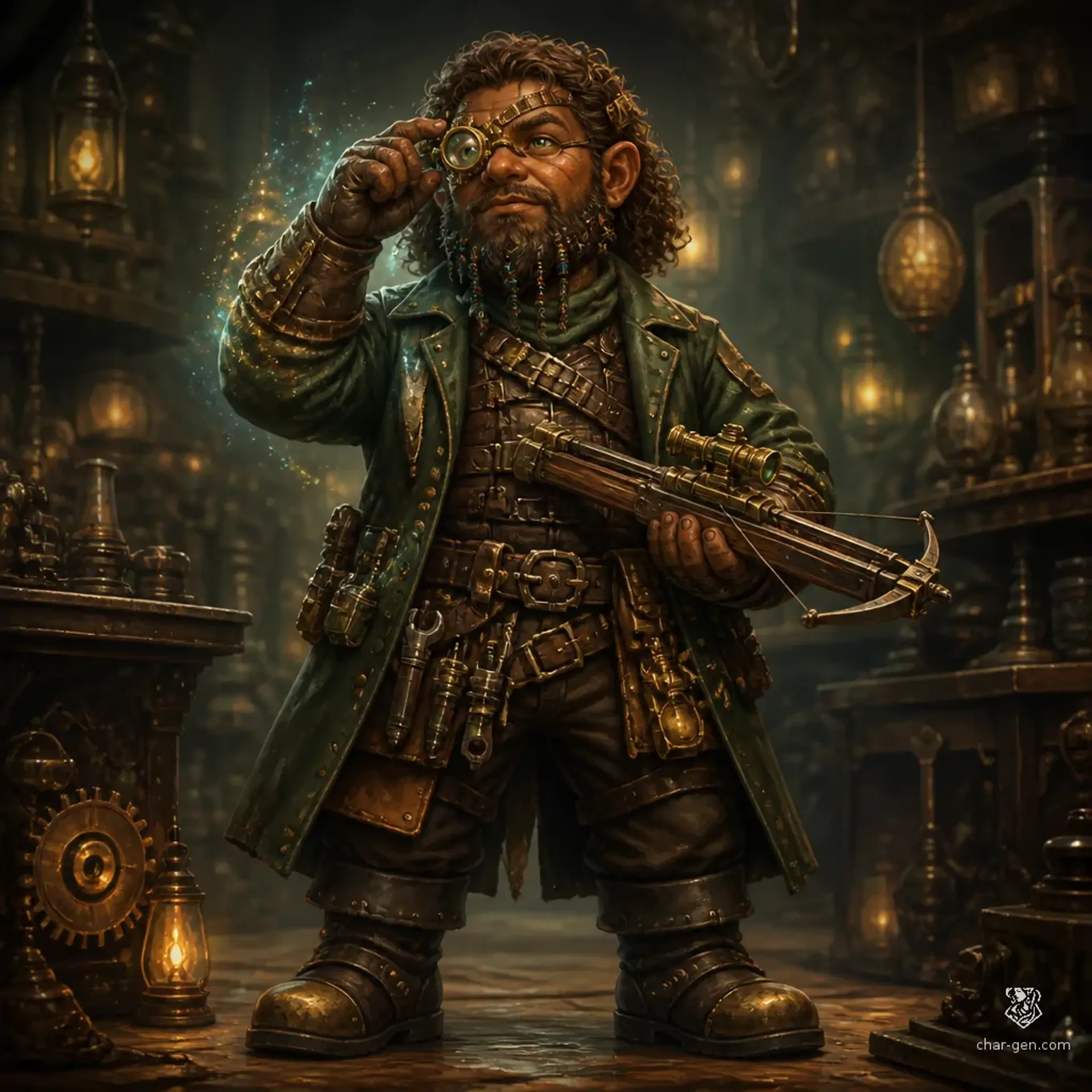 Celyn Pelydr - AI-generated fantasy Character