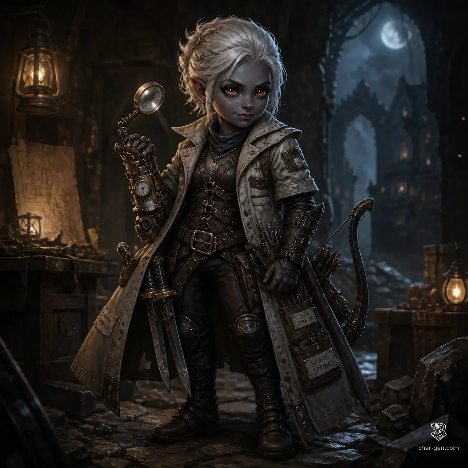 Merrit Copperwhistle - AI-generated fantasy Character