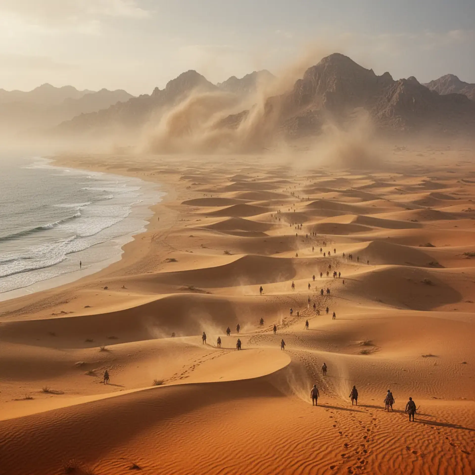 Desert of Desolation - AI-generated fantasy Region