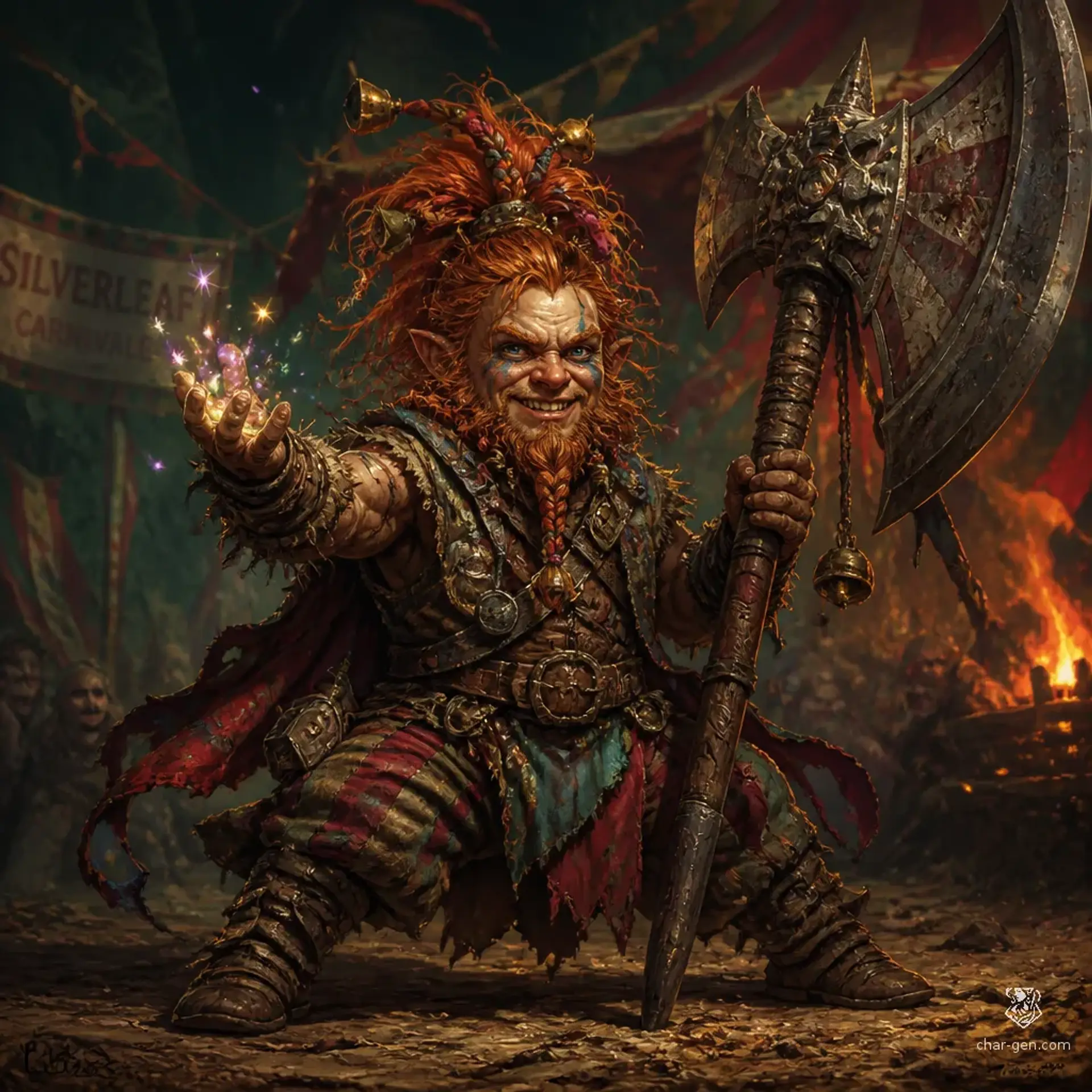 Pip Thistledown - AI-generated fantasy Character