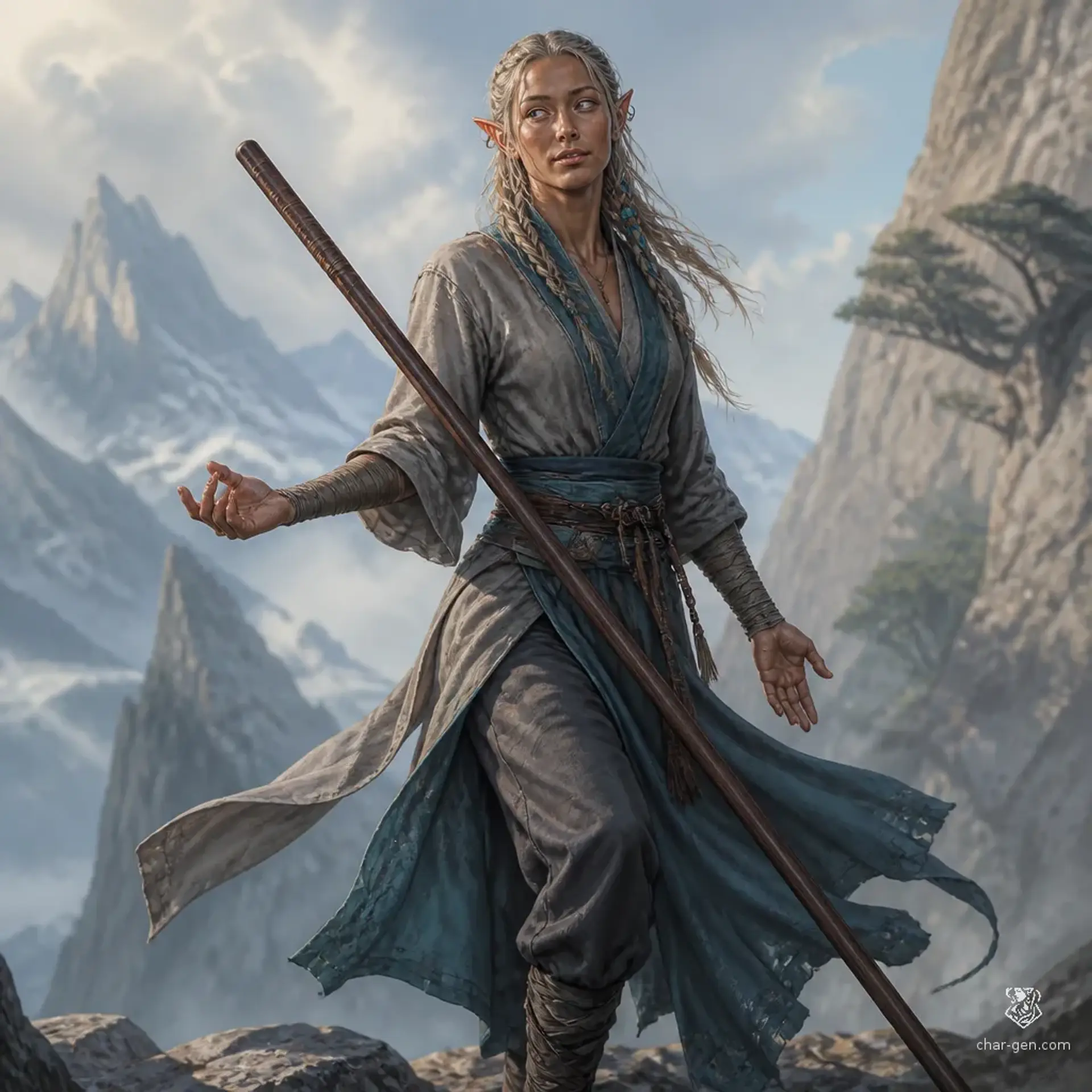 Eiloua Soteri - AI-generated fantasy Character