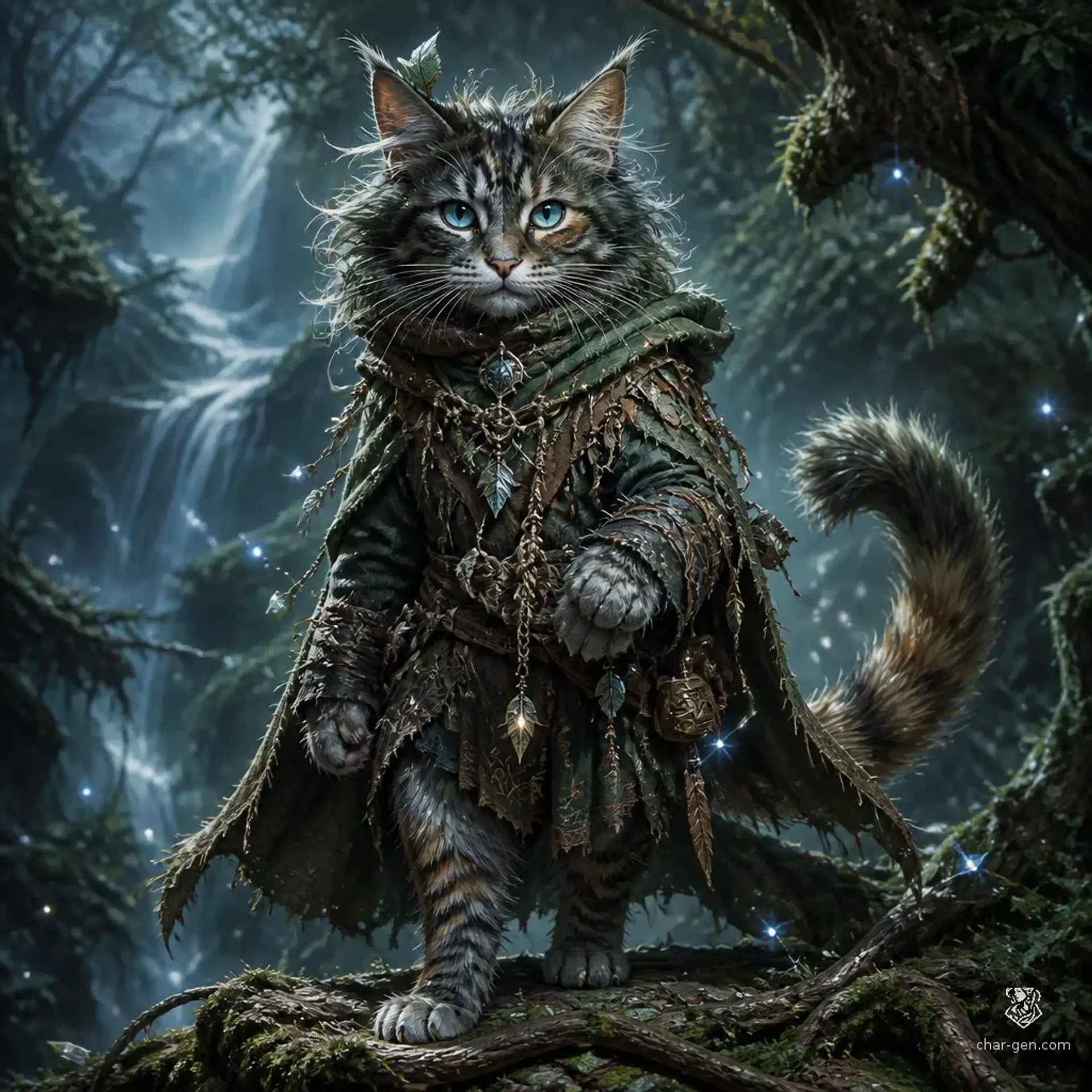 Mosswhiskered - AI-generated fantasy Species