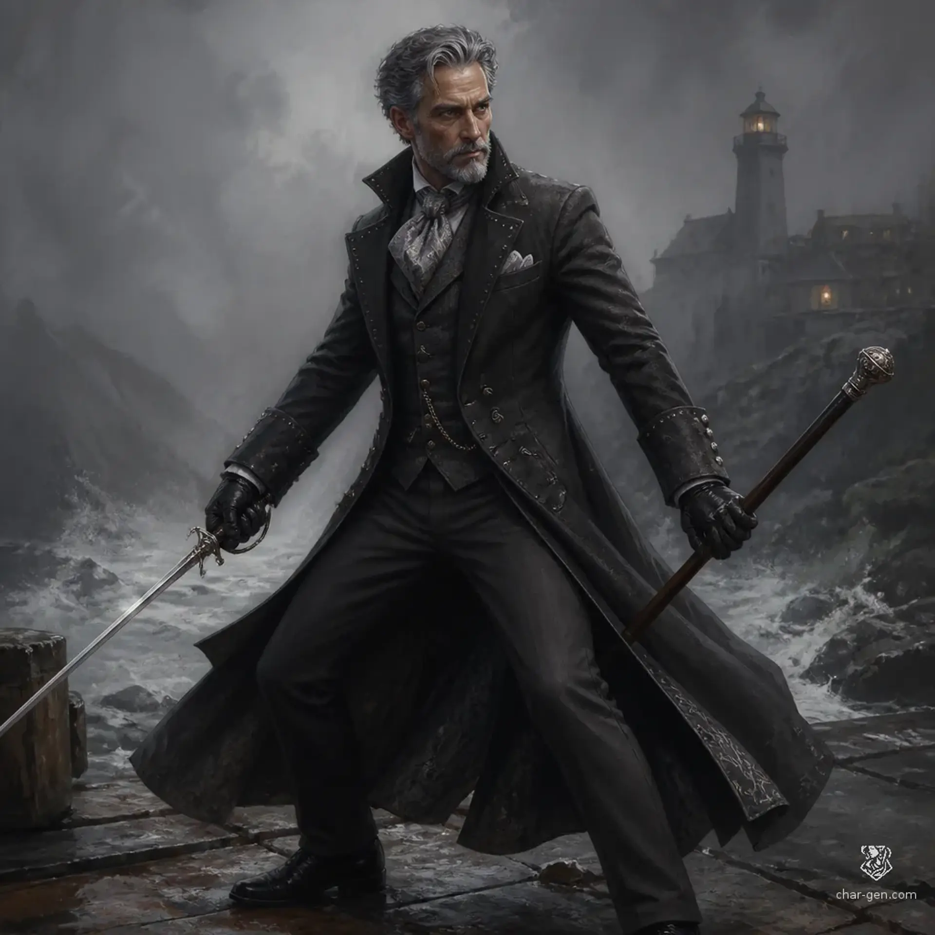 Julian Thorne - AI-generated fantasy Character