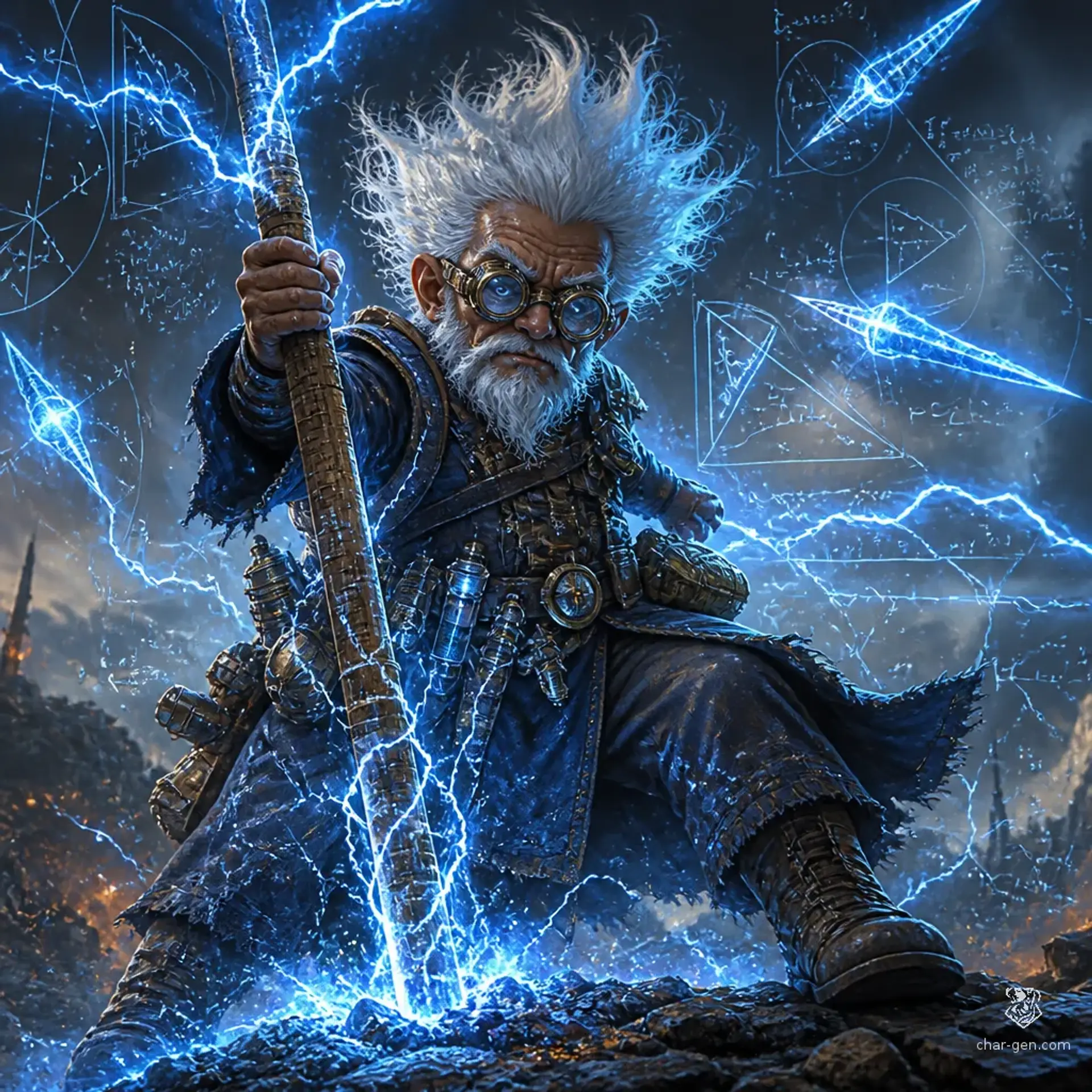 Zook The Static Fiddlesticks - AI-generated fantasy Character