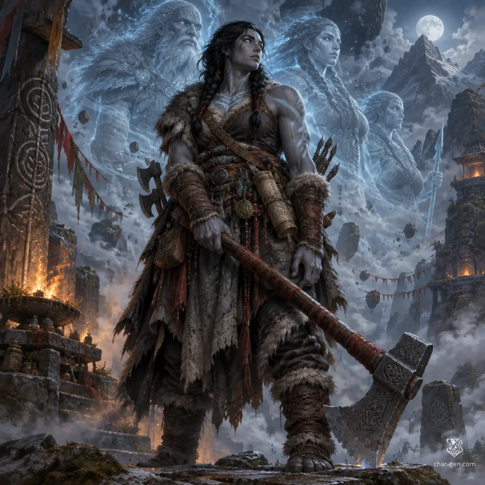 Yrsa Järnnäve - AI-generated fantasy Character