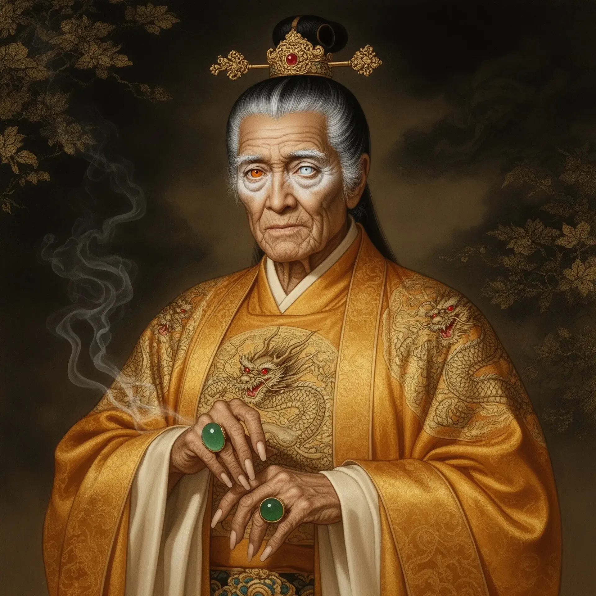 Zhu the Golden (Dragonshadow) - AI-generated fantasy NPC