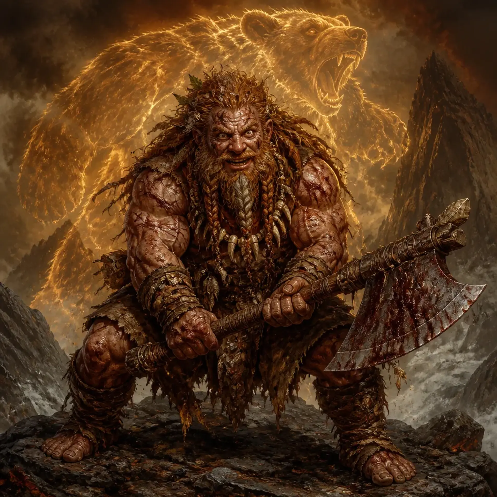 Finnegan 'The Rabid' Underfoot - AI-generated fantasy Character