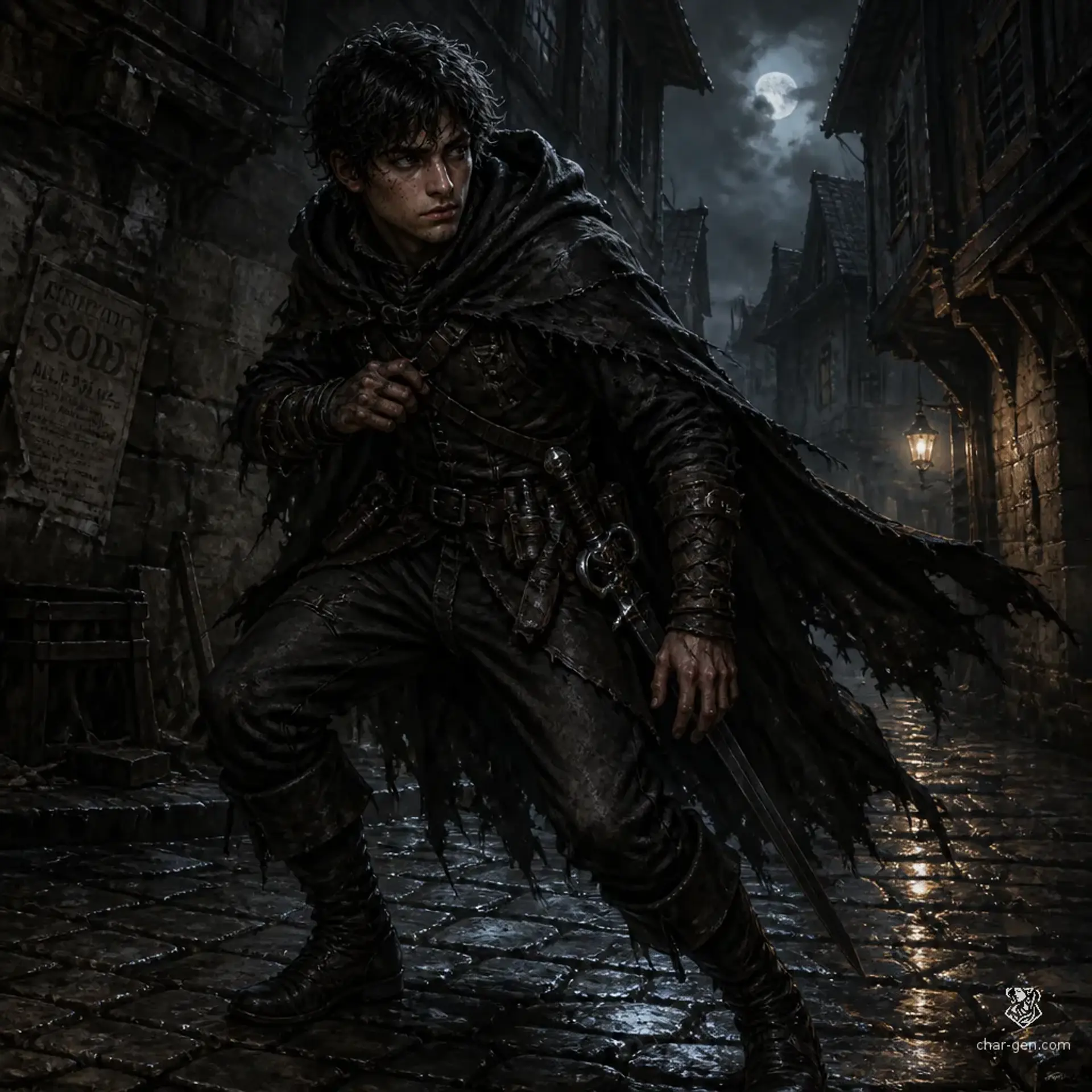 Locan Nightveil - AI-generated fantasy Character