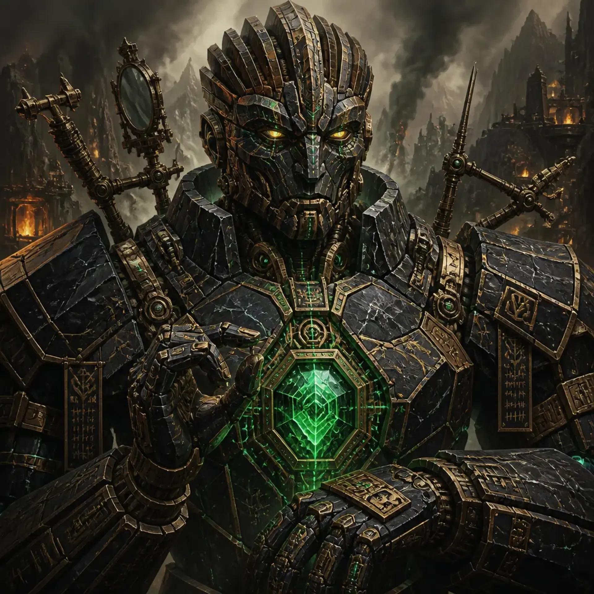 Signal Master Kael-7 ("The Echo-Core") - AI-generated fantasy NPC