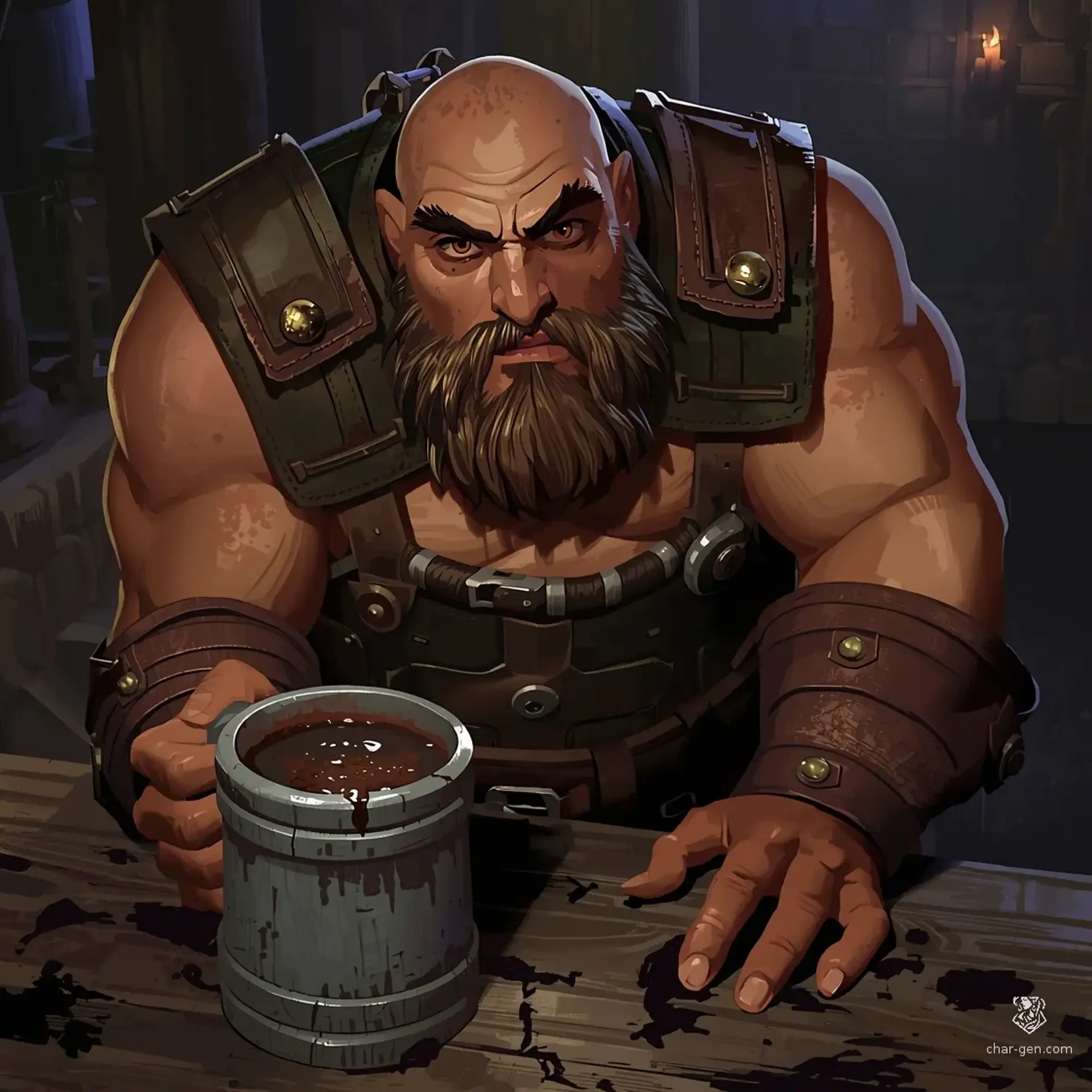 The Scorched Axle - AI-generated fantasy Tavern