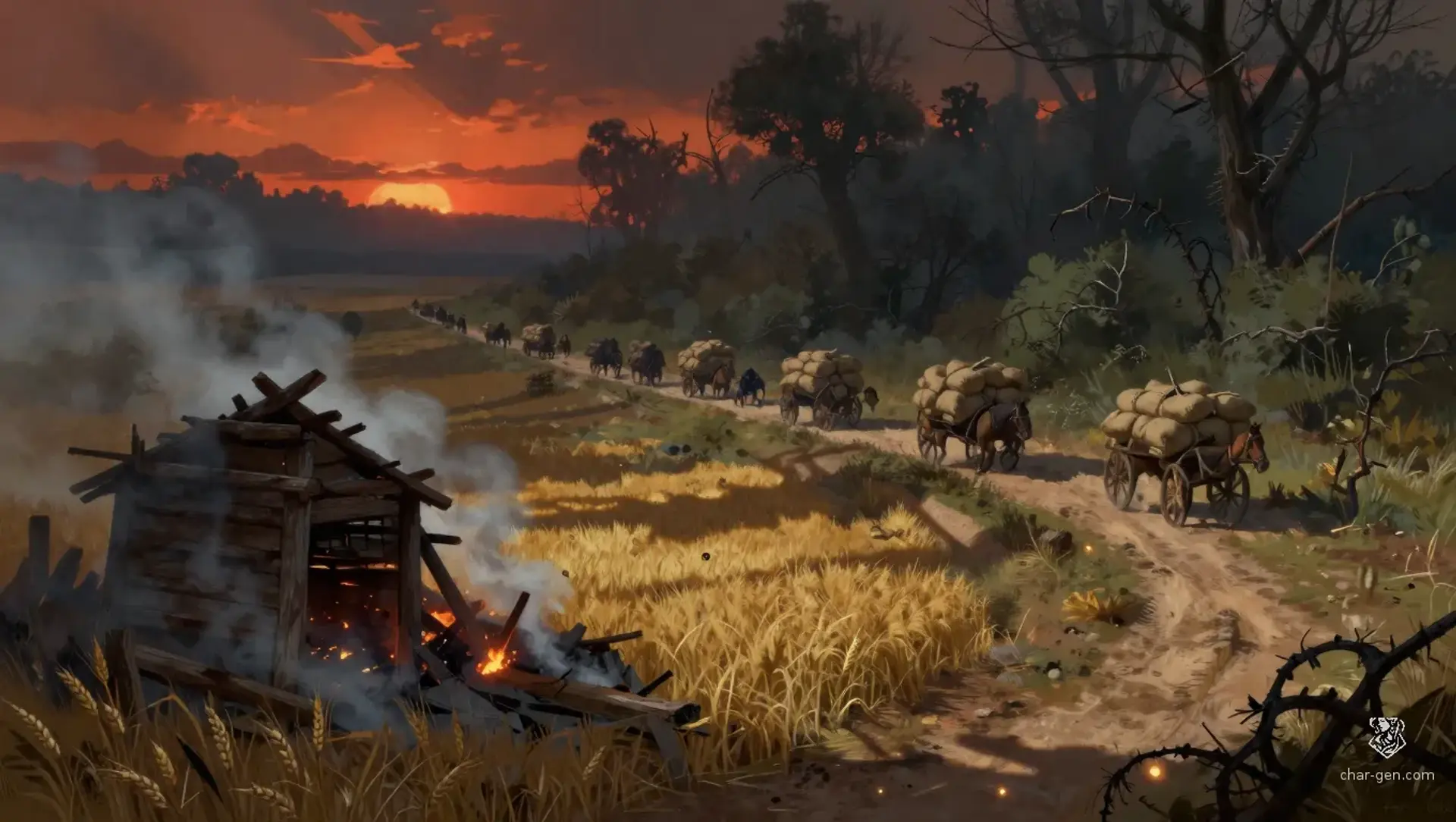 The Grain-Blood Tithe - AI-generated fantasy Quest