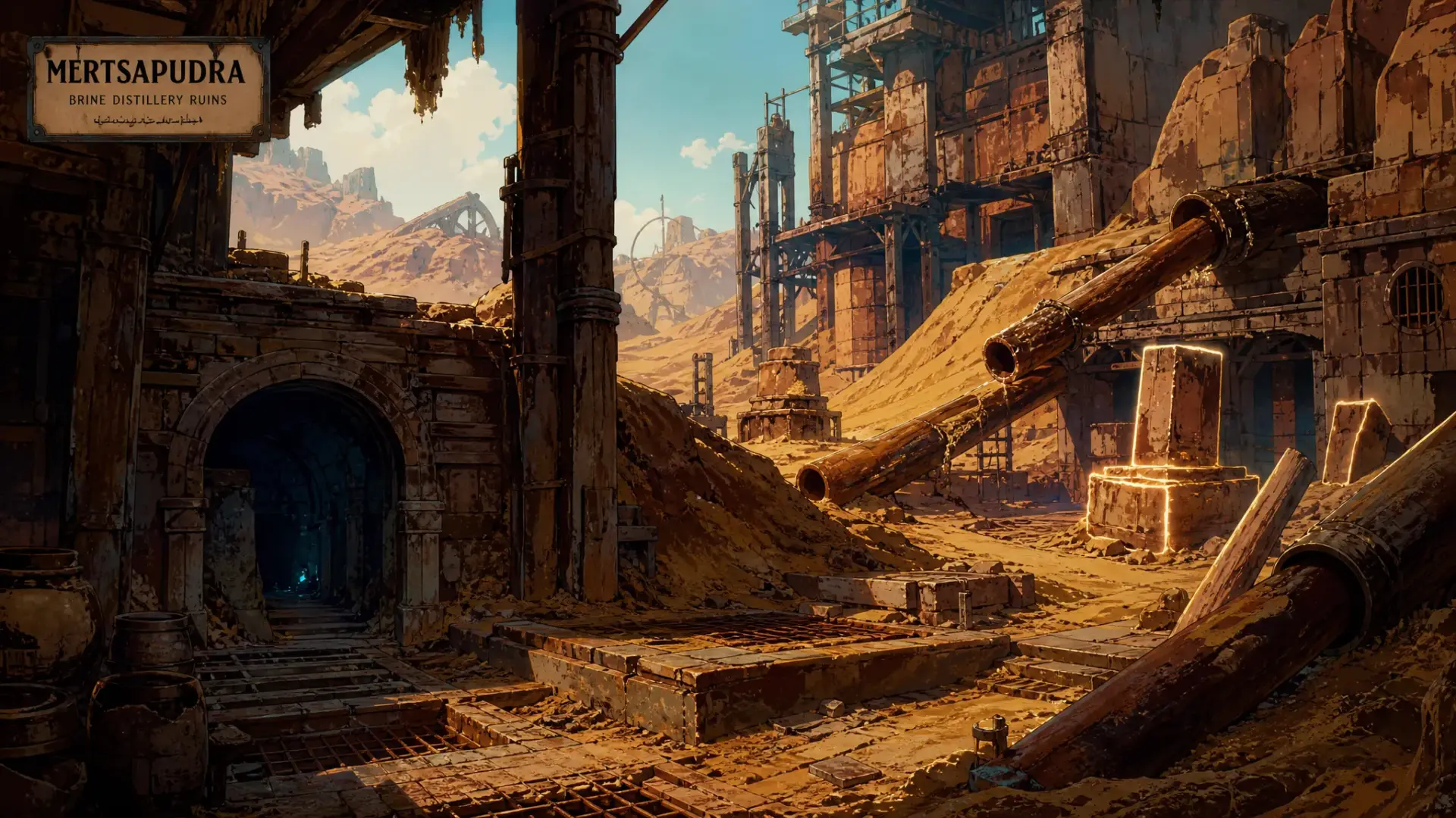 Mertsapudra Brine Distillery Ruins - AI-generated fantasy Building