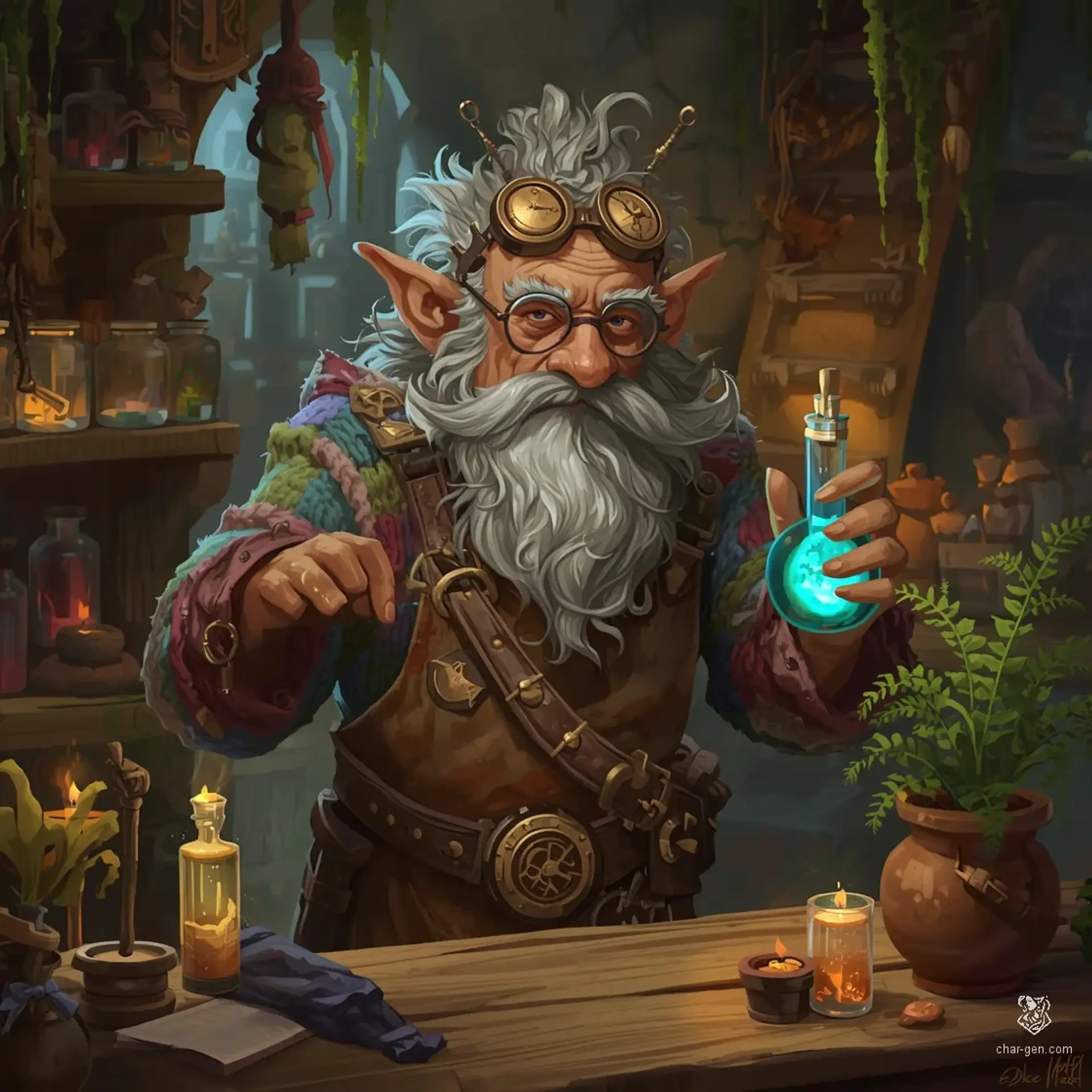 Barnaby Mossy Thimblewick - AI-generated fantasy NPC