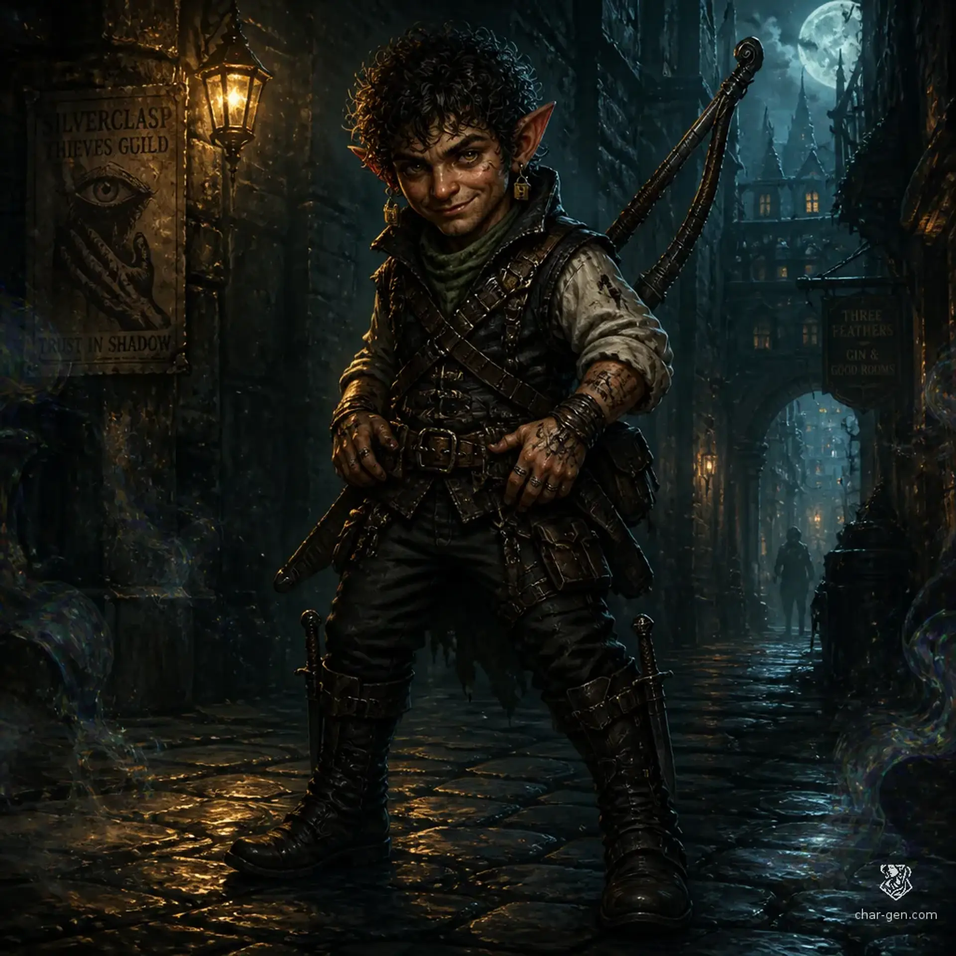 Pip Quickwick - AI-generated fantasy Character