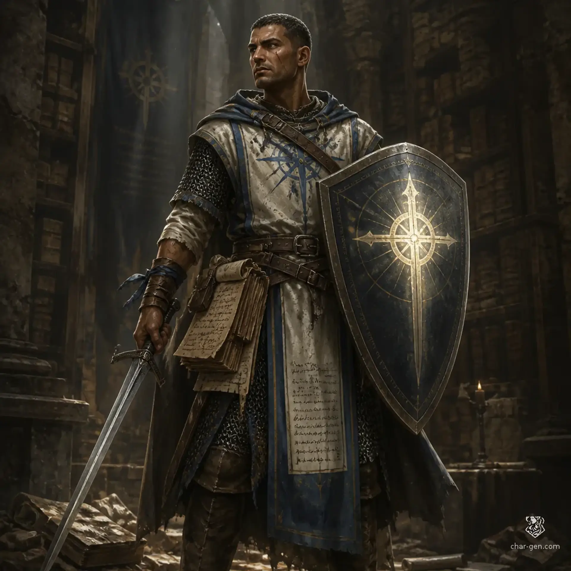 Edrin Vale - AI-generated fantasy Character