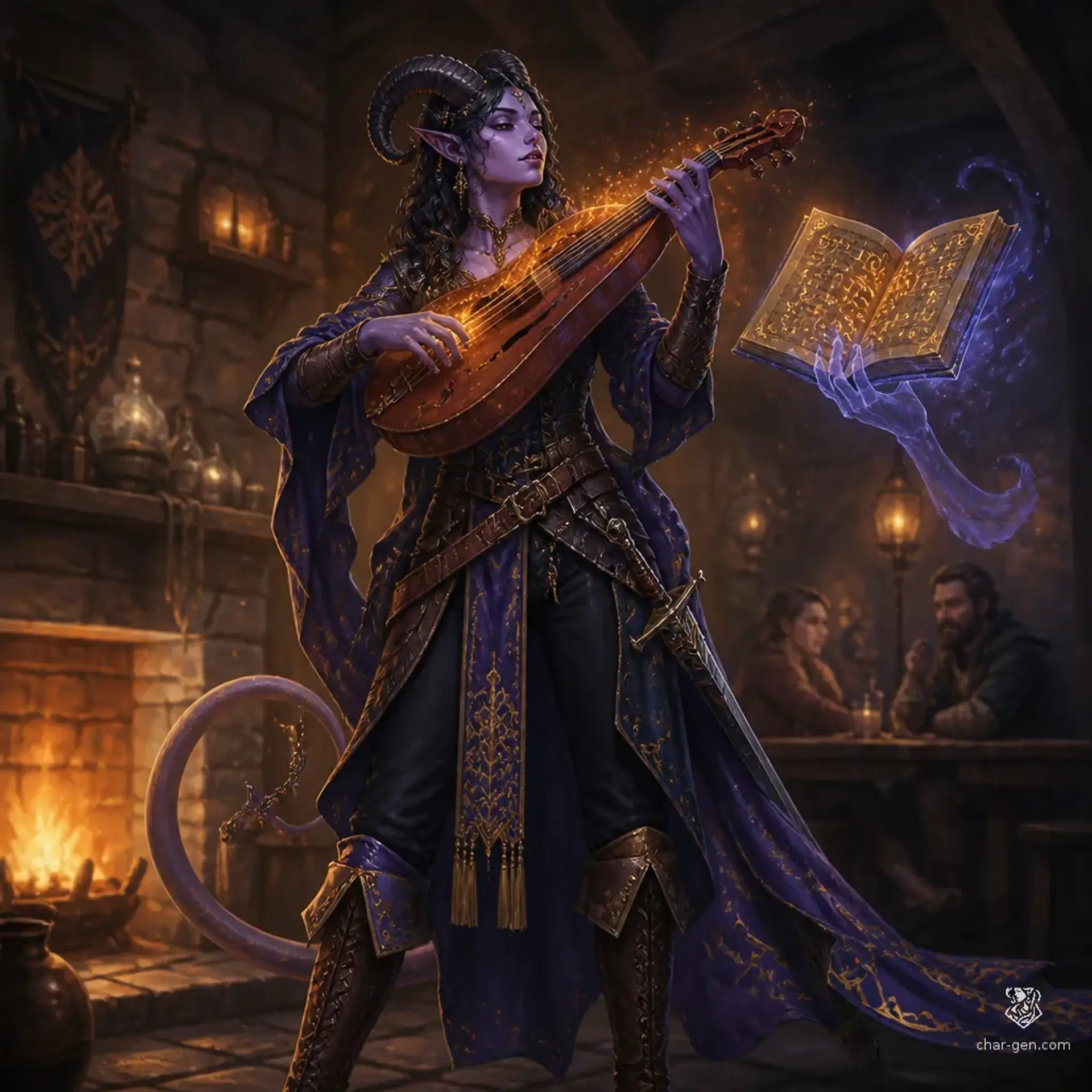 Kallista Vesper Malphas - AI-generated fantasy Character