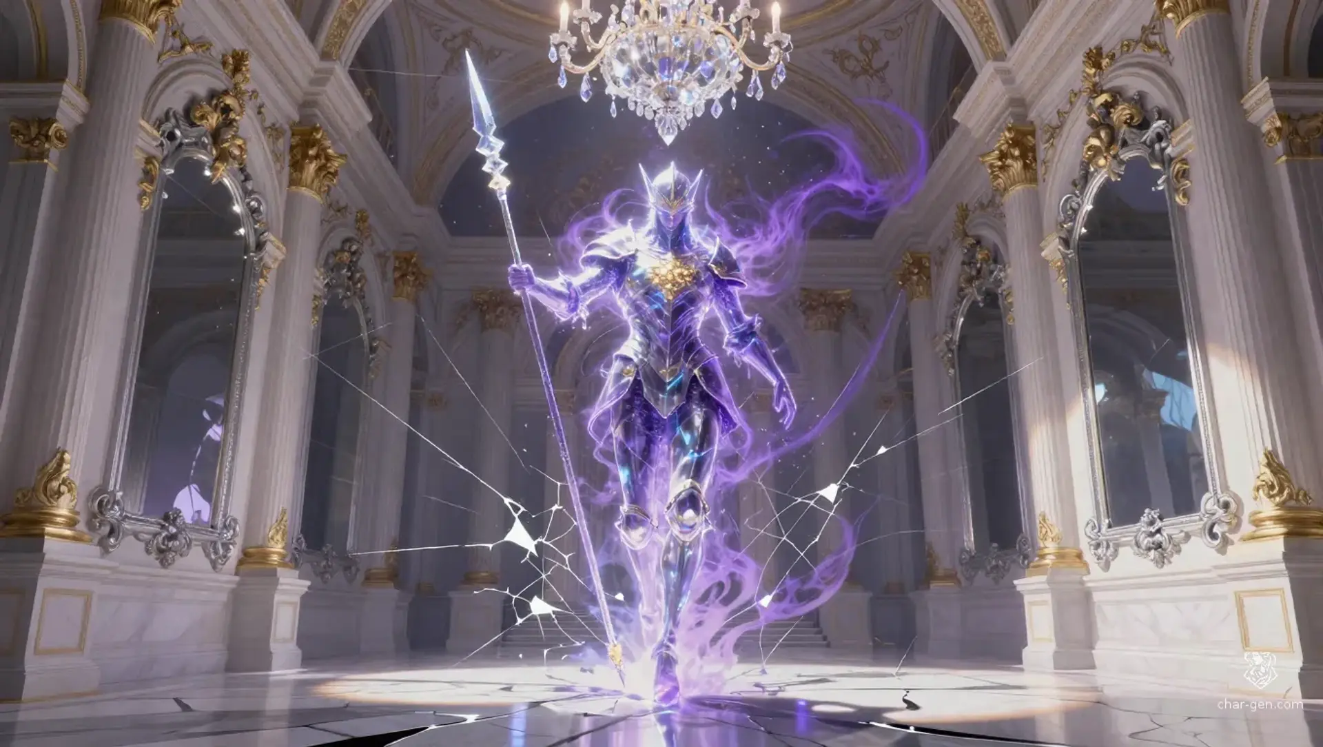 Phase-Shifted Praetorian of Charmonde - AI-generated fantasy Hazard