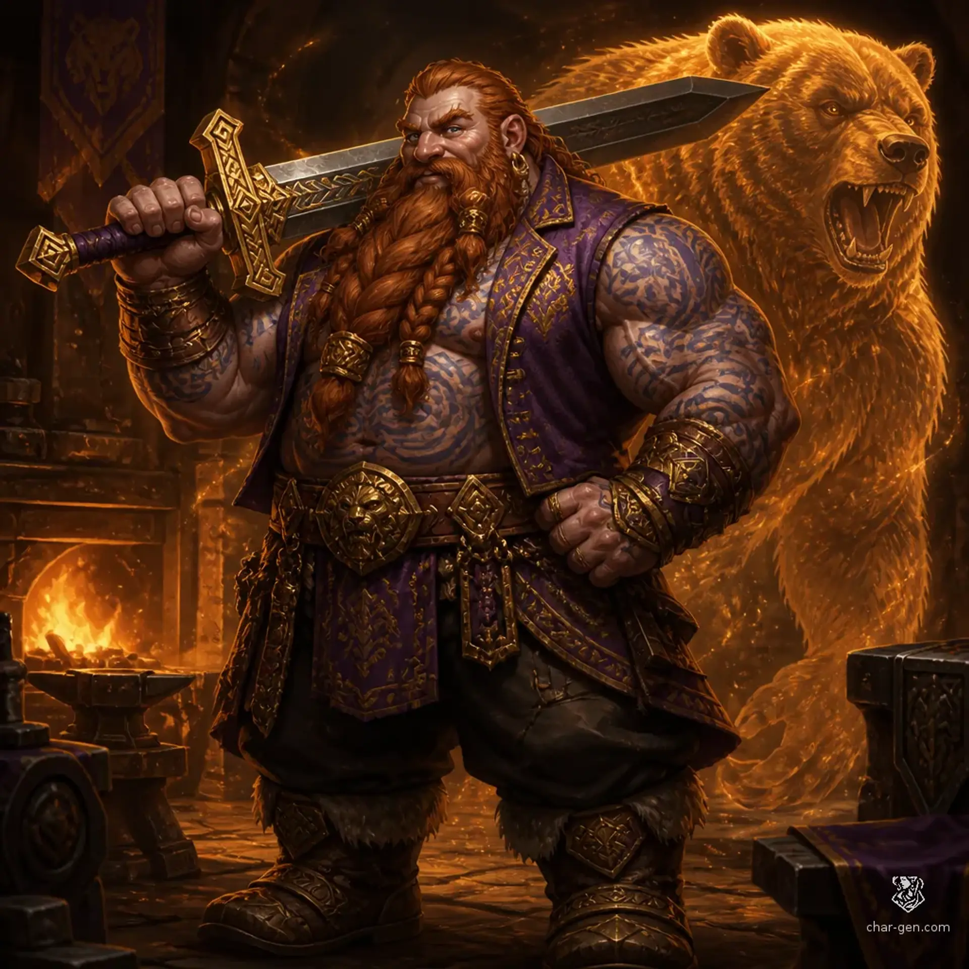 Eisenfaust Vorhof - AI-generated fantasy Character