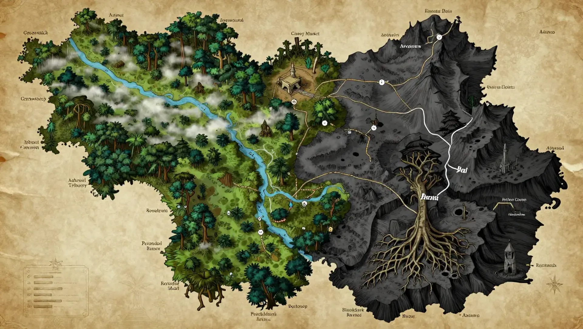 House Saurivnos: The Emerald Canopy and Petrified Groves