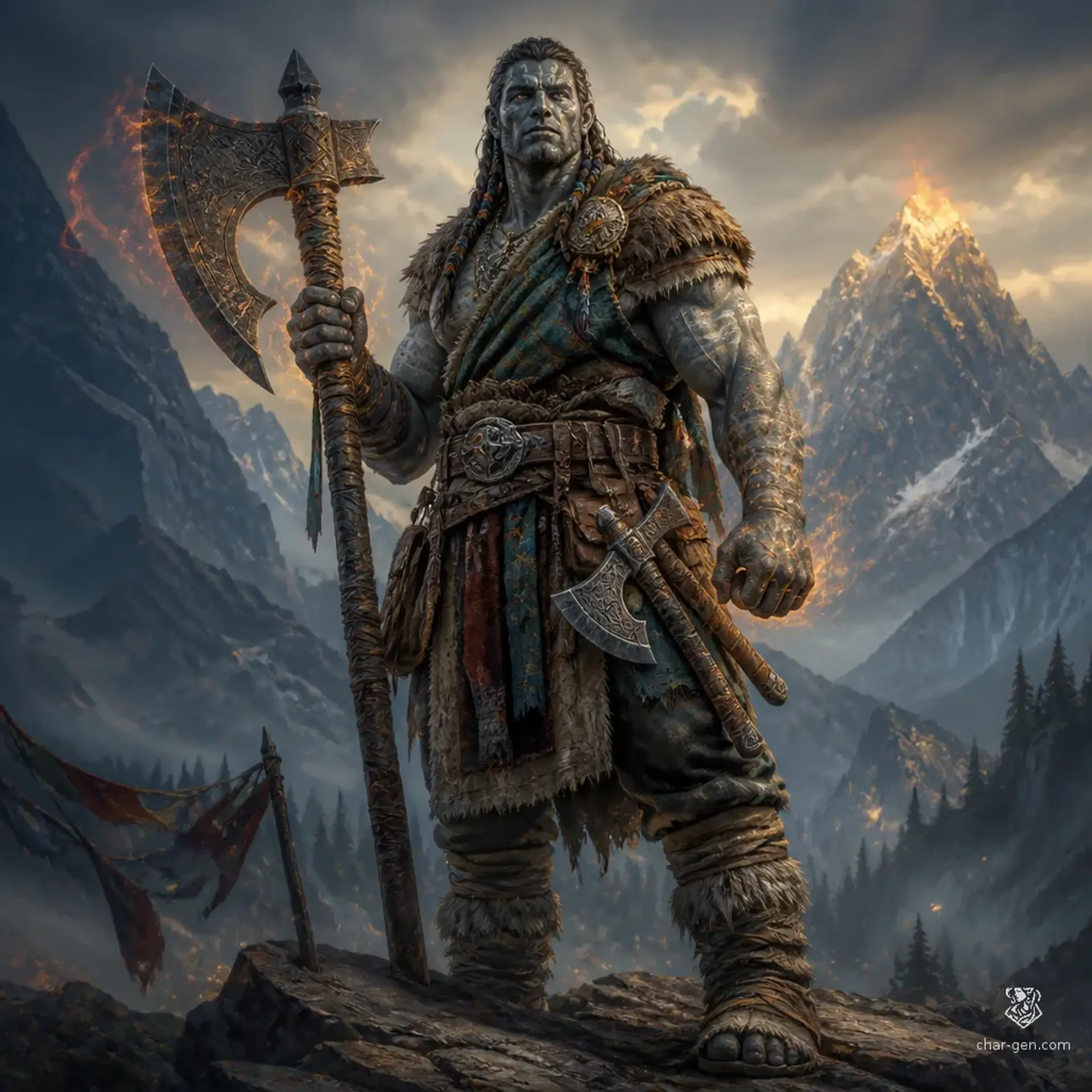 Muruq Suyana - AI-generated fantasy Character