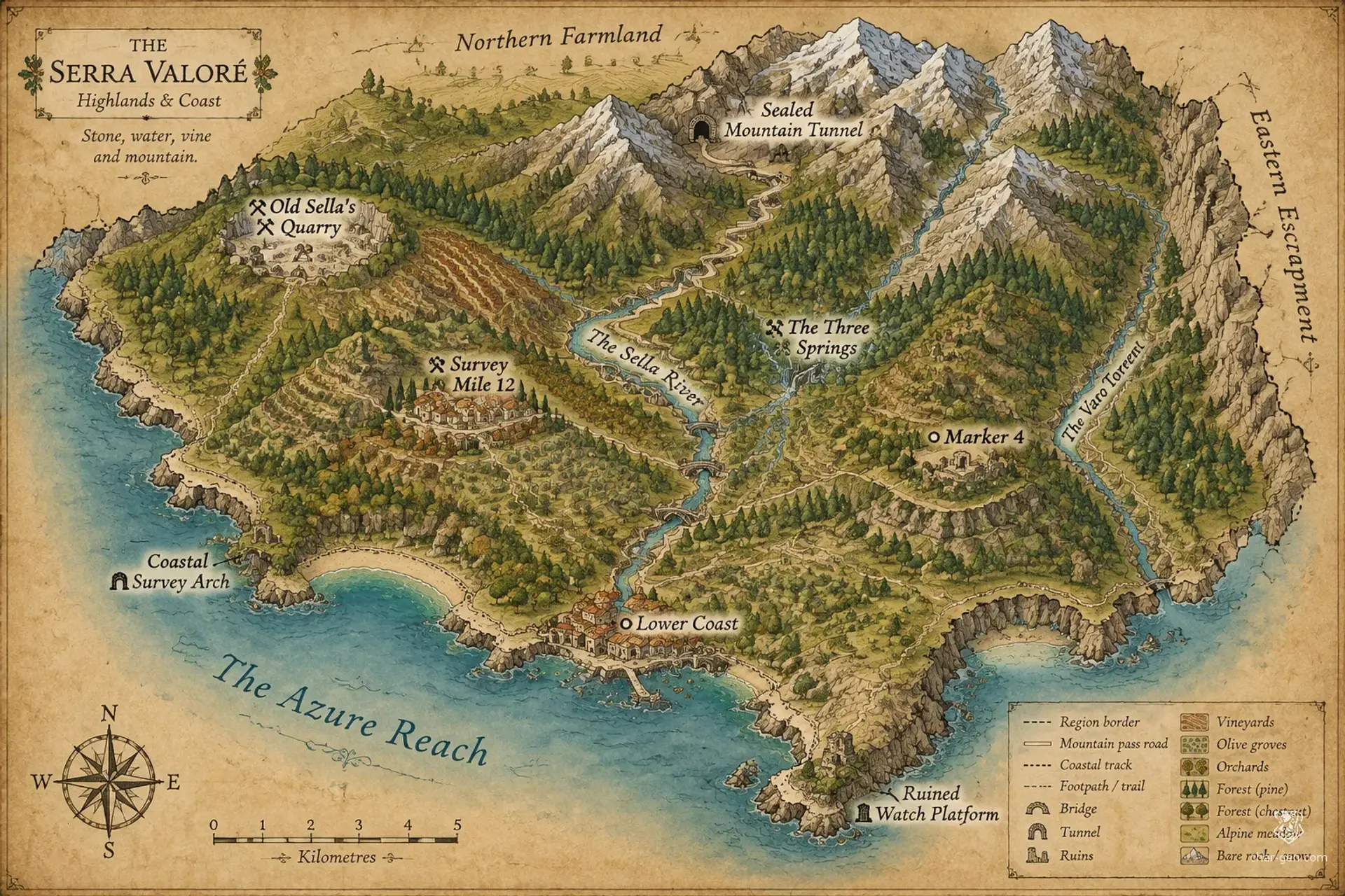 Costa y Montañas de la Espada