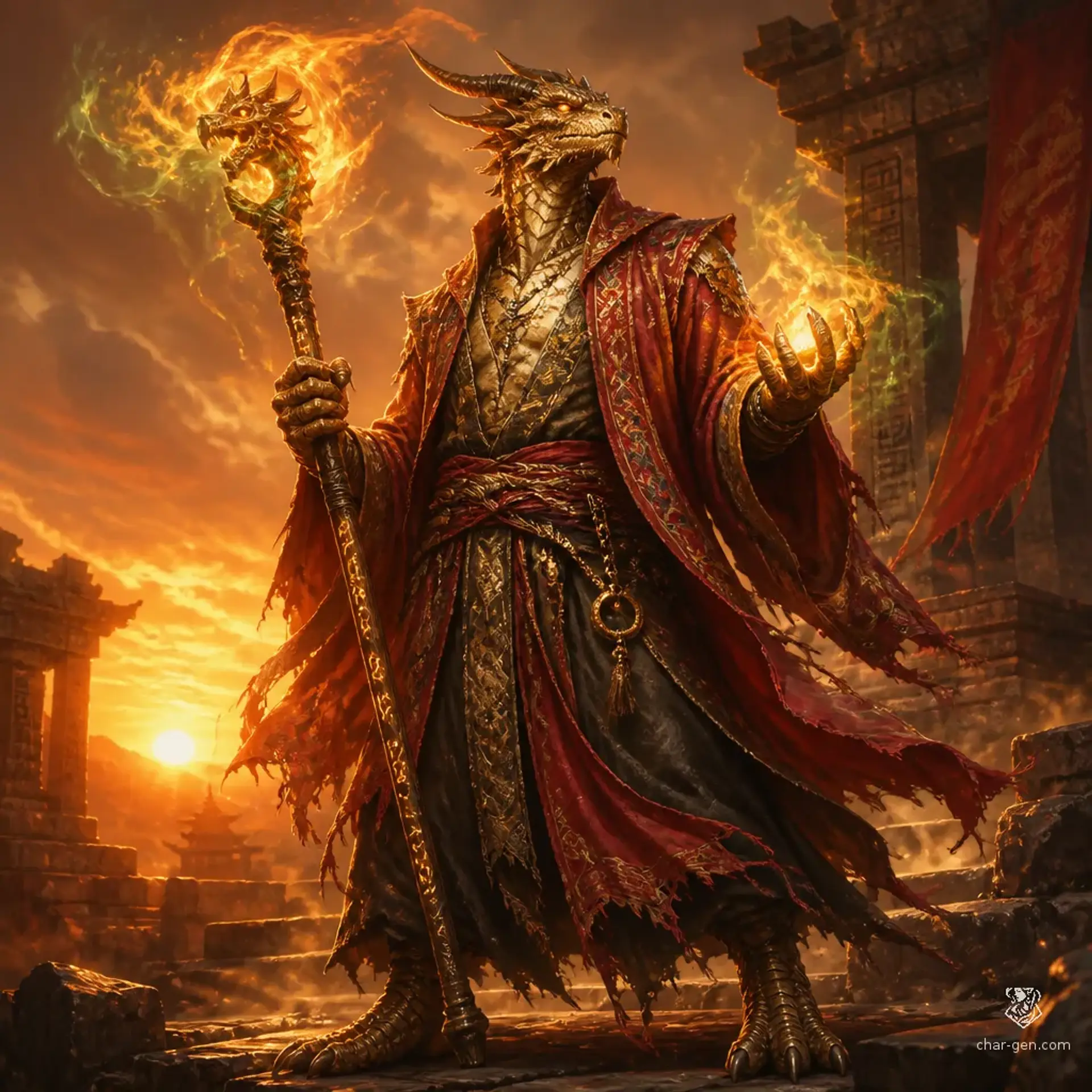 Kaidro Sol-Kahn - AI-generated fantasy Character