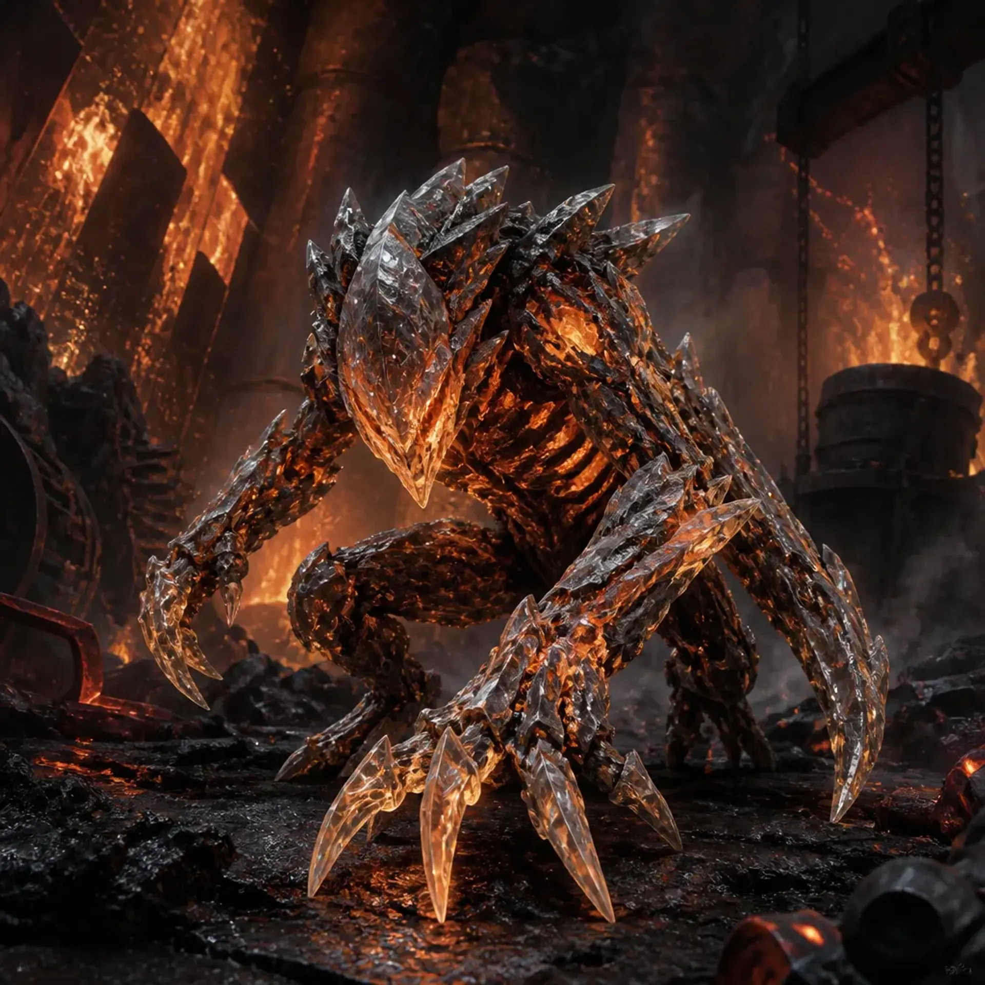 Crystalline Earth Fragment - AI-generated fantasy Monster