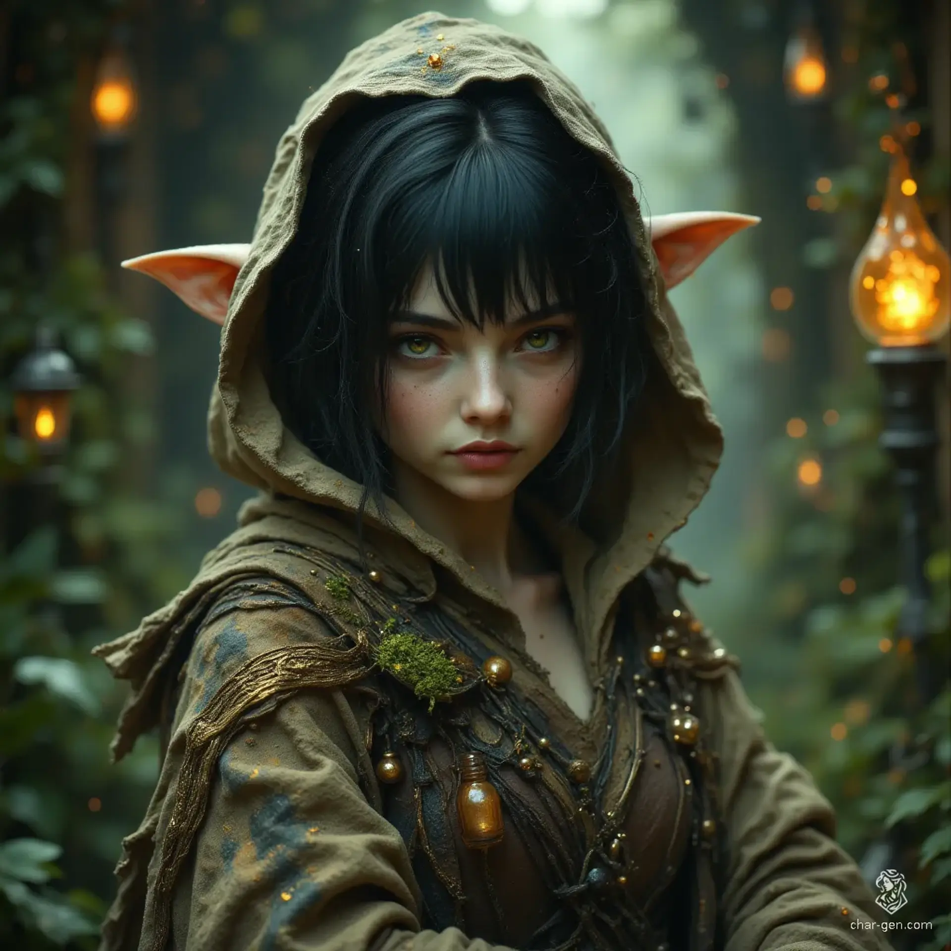 Kya Brambledew - AI-generated fantasy NPC