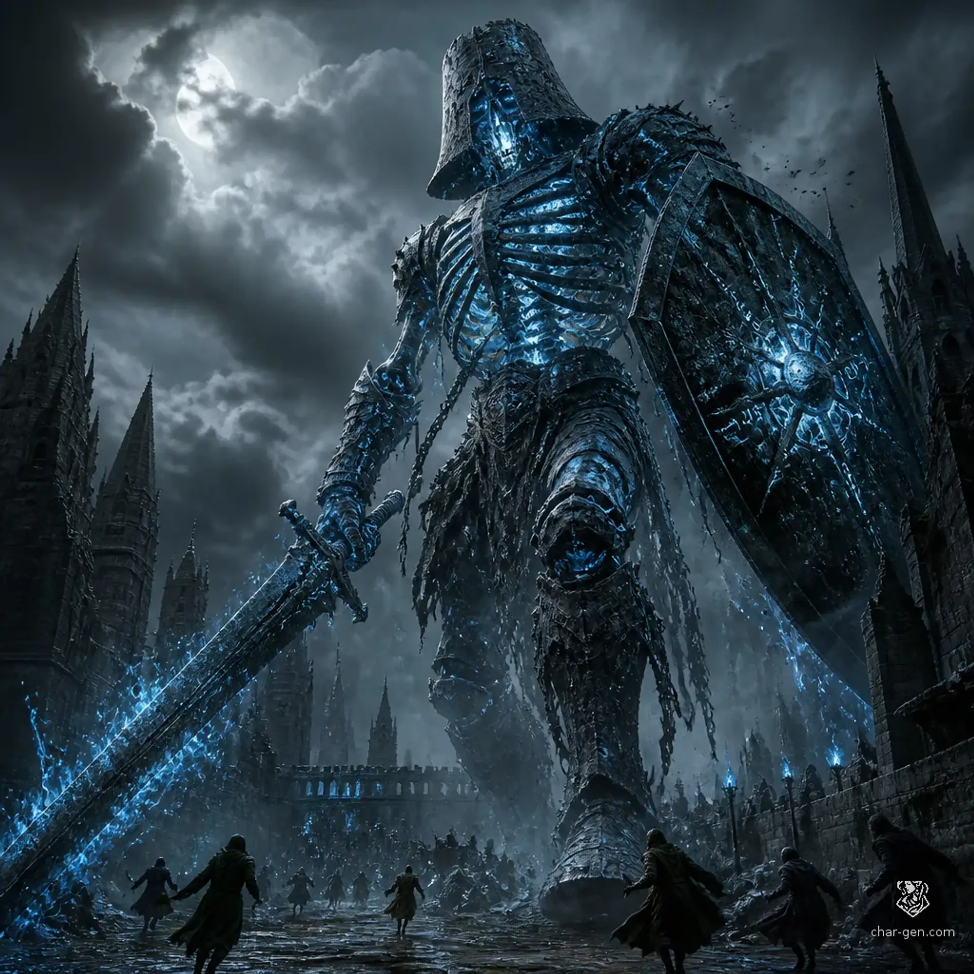Colossus of the Last Command - AI-generated fantasy Monster