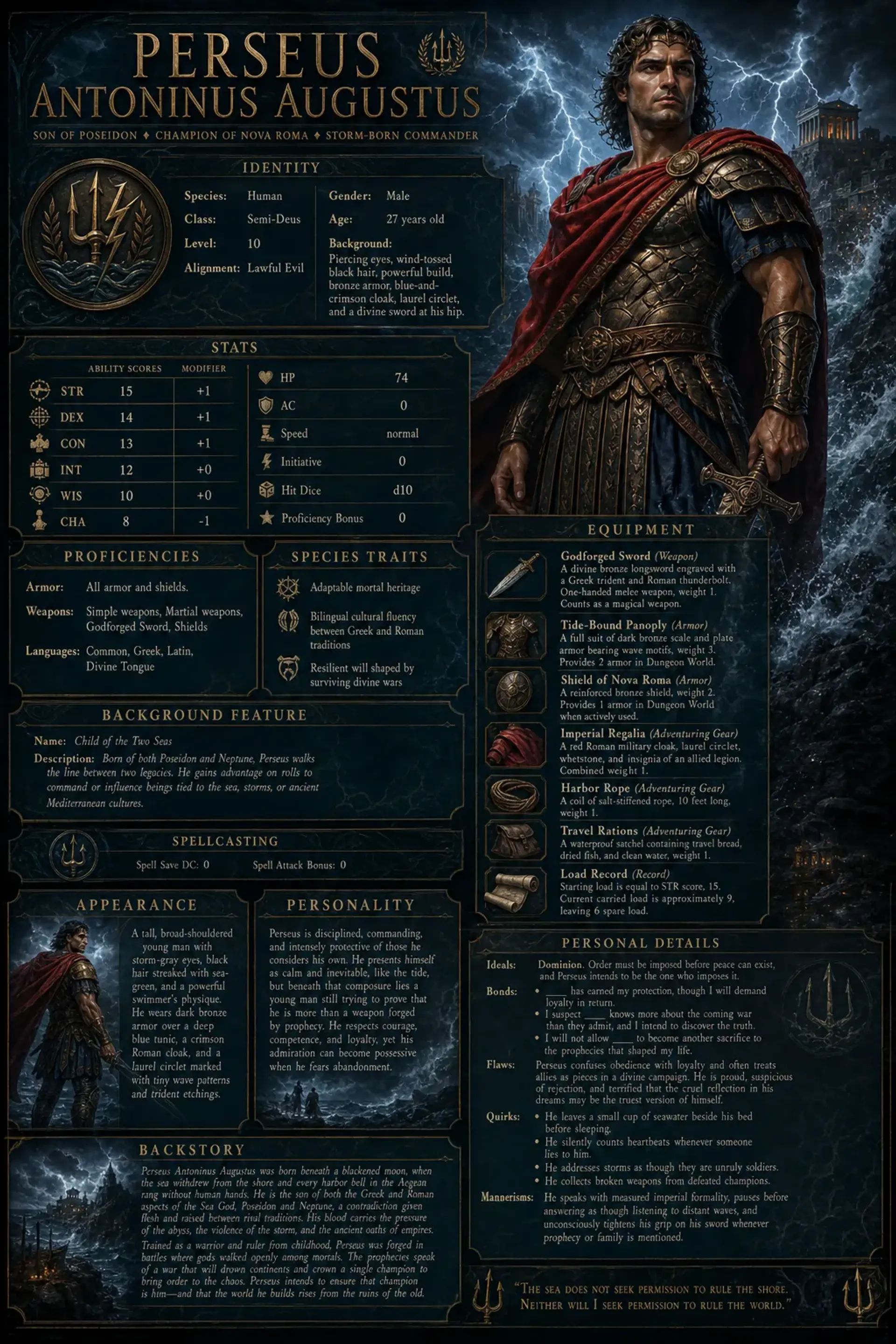 Character Sheet