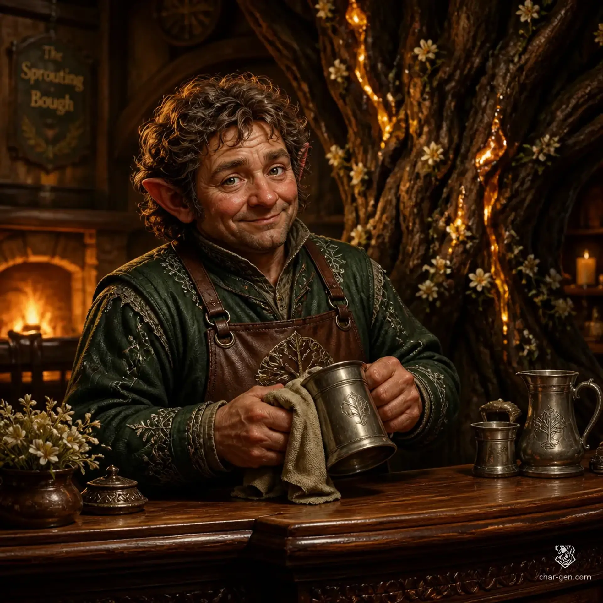 The Sleeping Satyr - AI-generated fantasy Tavern