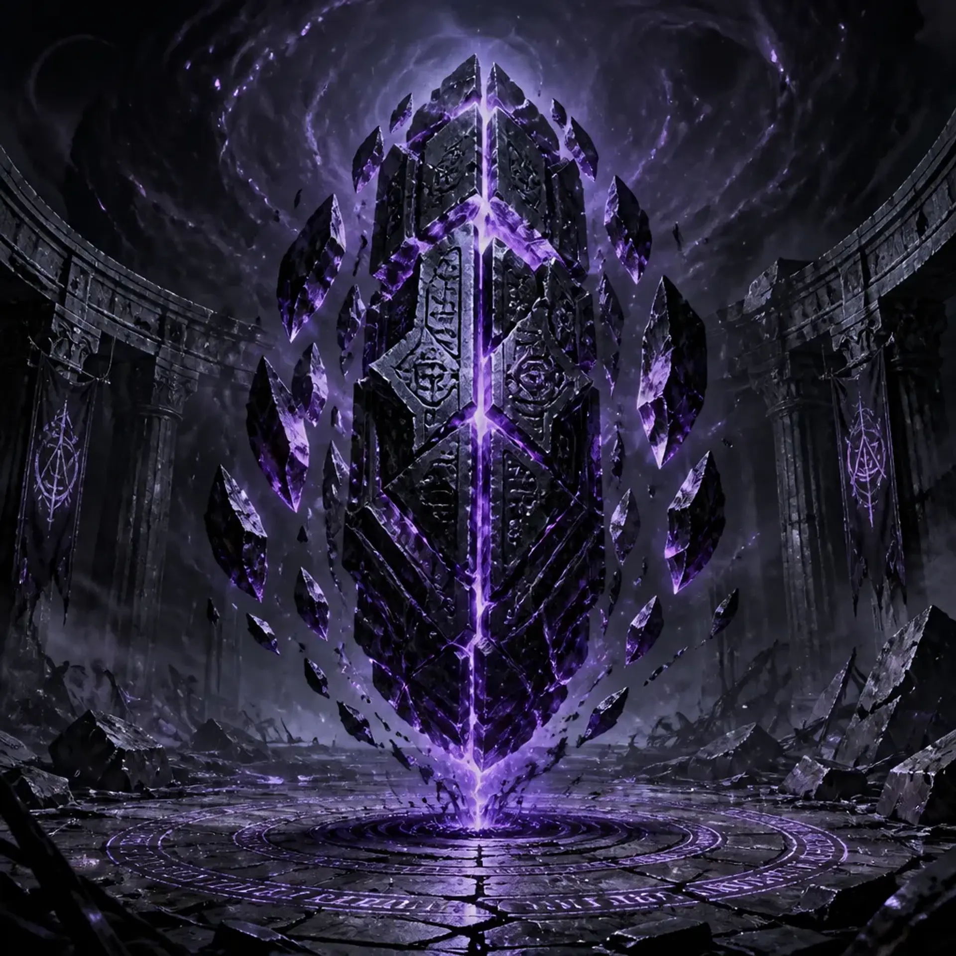 Corrupted Wardstone - AI-generated fantasy Monster